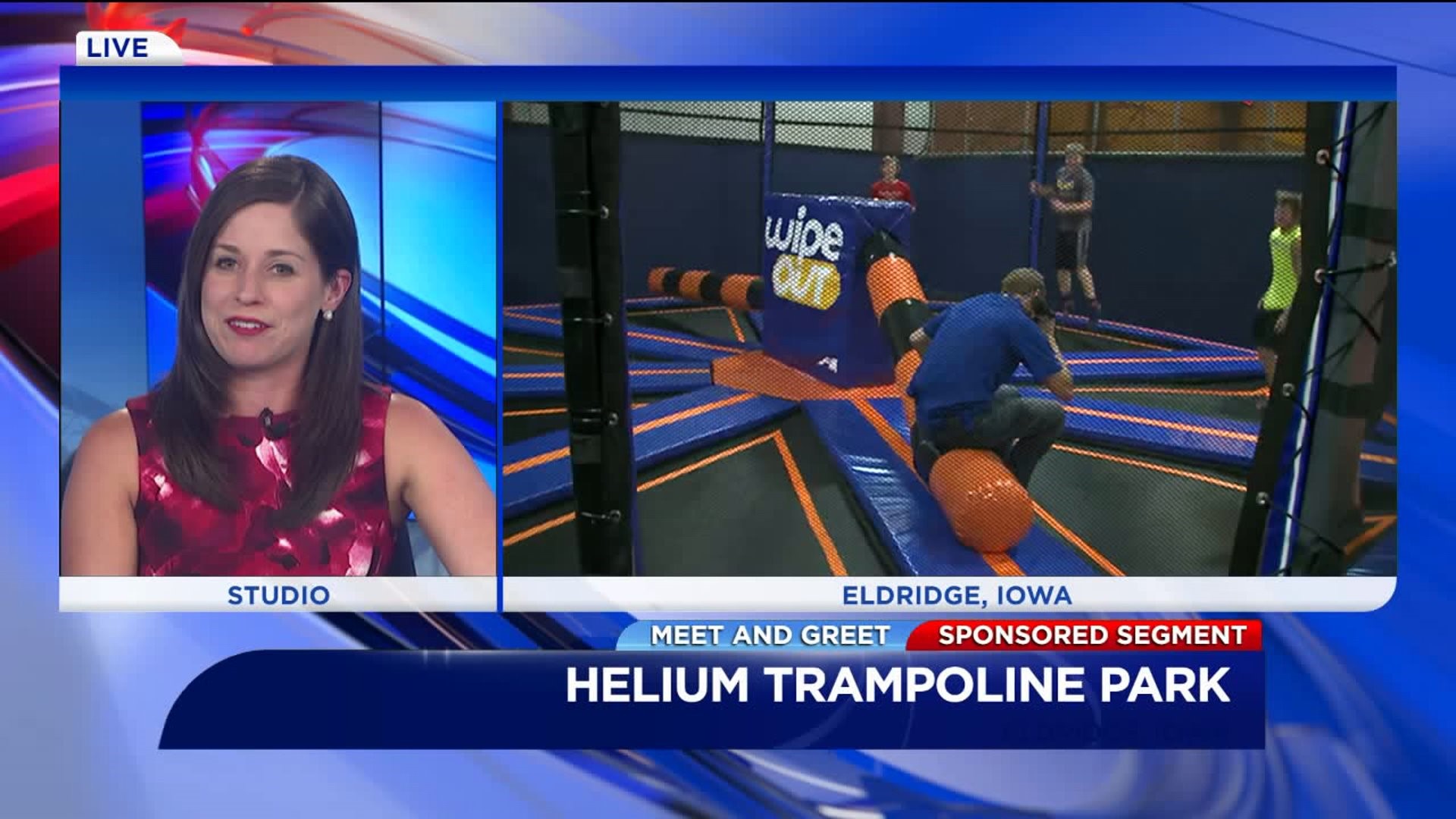 Wipe Out at Helium Trampoline & Indoor Adveture Park