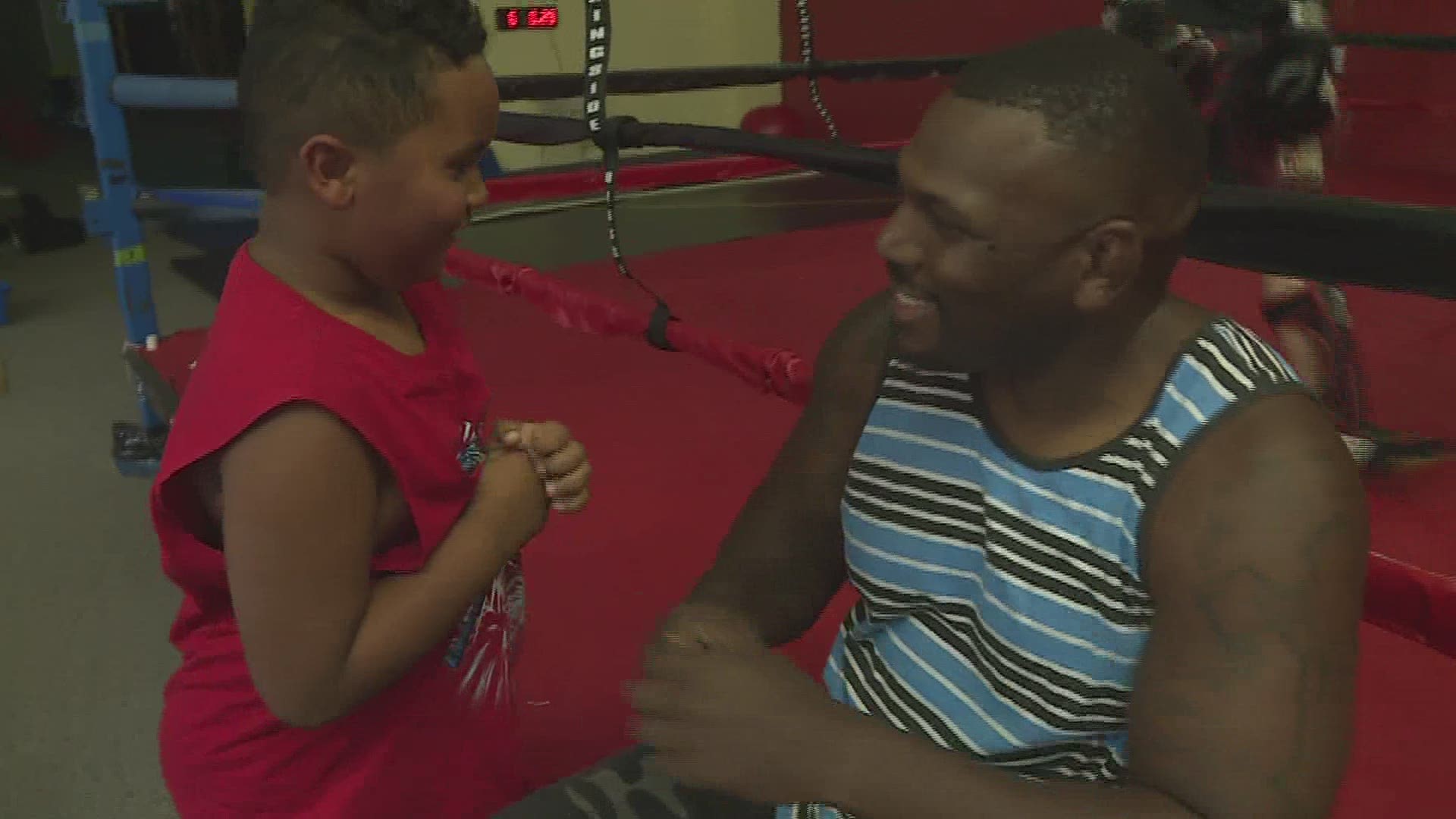 Todd Monaghan is a male role model for kids at his boxing gym and he's hoping to keep them on track in life better than he started.