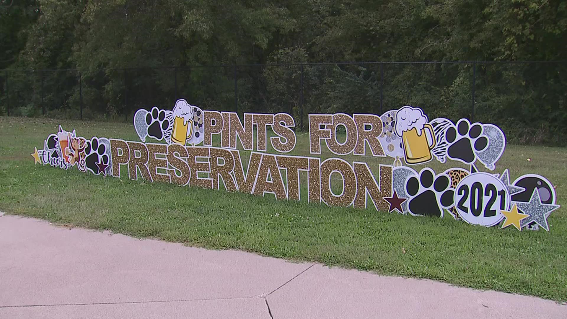The return of Pints for Preservation at Niabi Zoo helped raise money for their new painted dog exhibit.