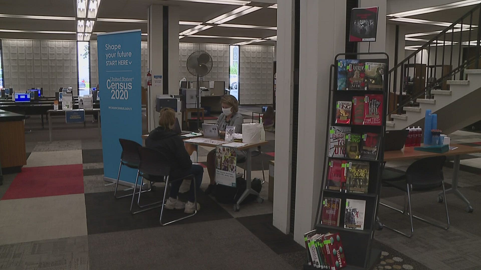 Davenport city leaders held a census event at the Davenport Public Library on Main Street Wednesday to help the under-counted downtown area complete their census.