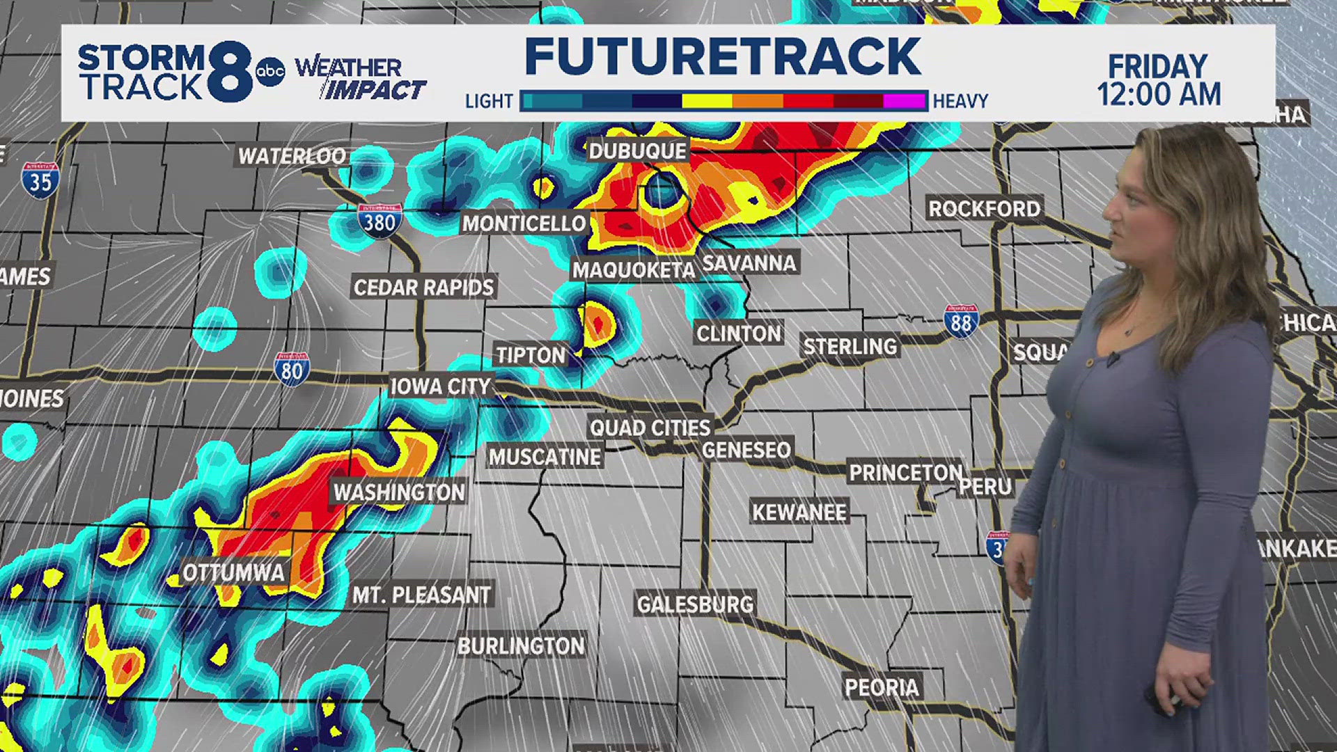 Finally tracking some chances of rain tonight