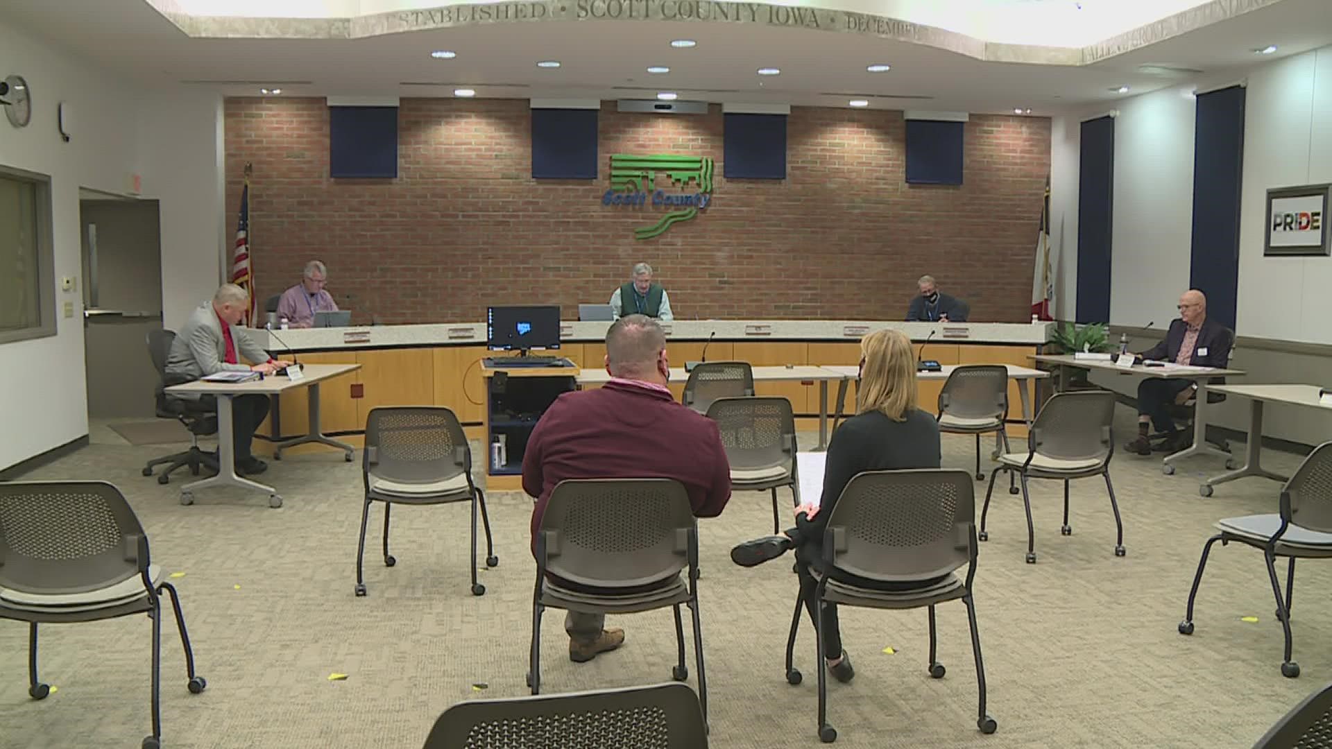 Scott County Board of Supervisors met for the first time after a unanimous vote by the city of Davenport against building a new facility in the downtown area.