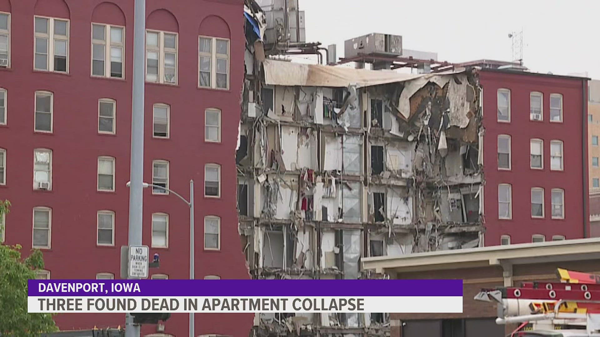 Davenport City officials discuss the next steps they plan to take after the bodies of three missing men were recovered from the rubble of a collapsed building.