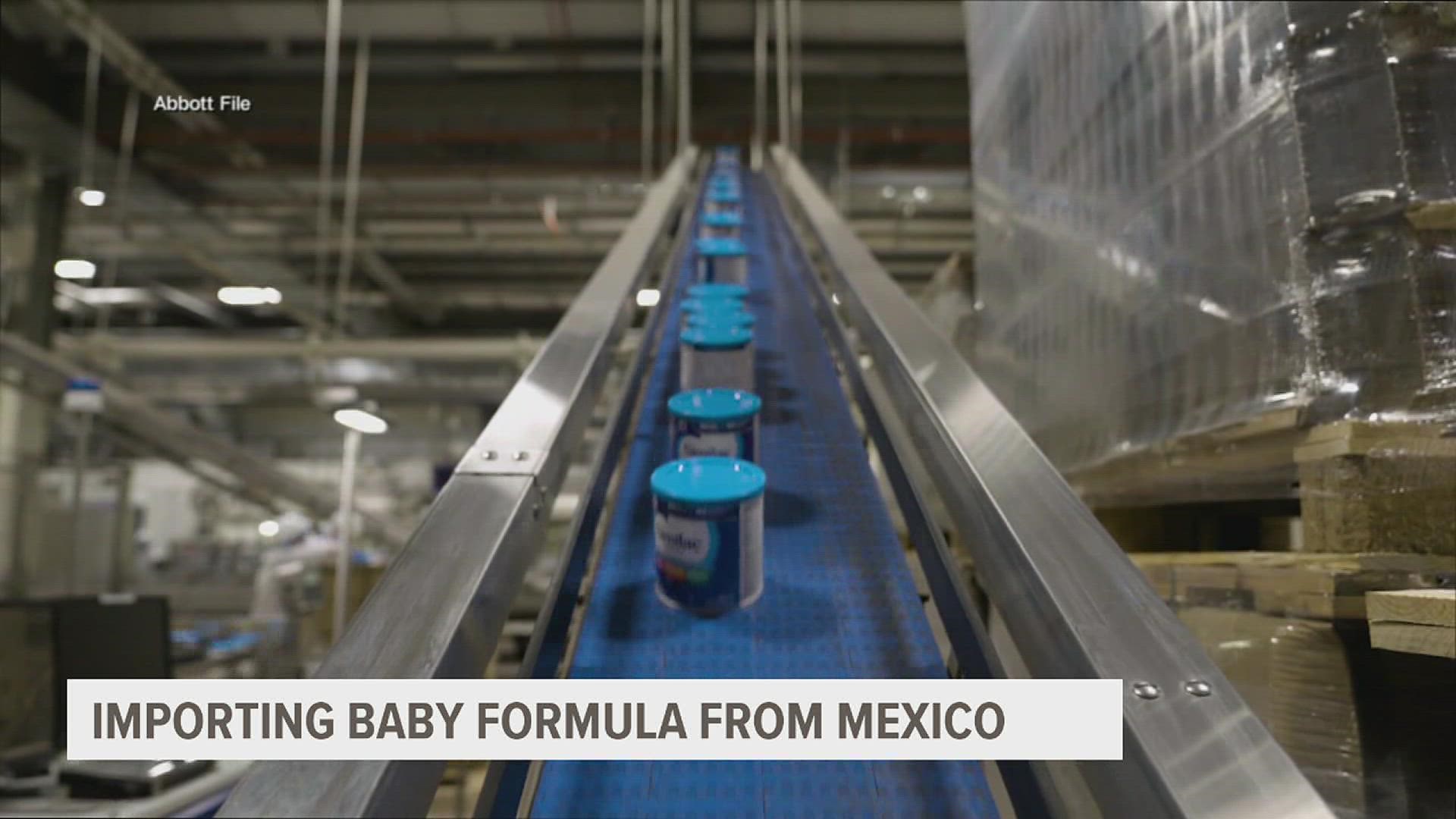 The import from Mexico will nearly double the quantity of formula already acquired from other countries.