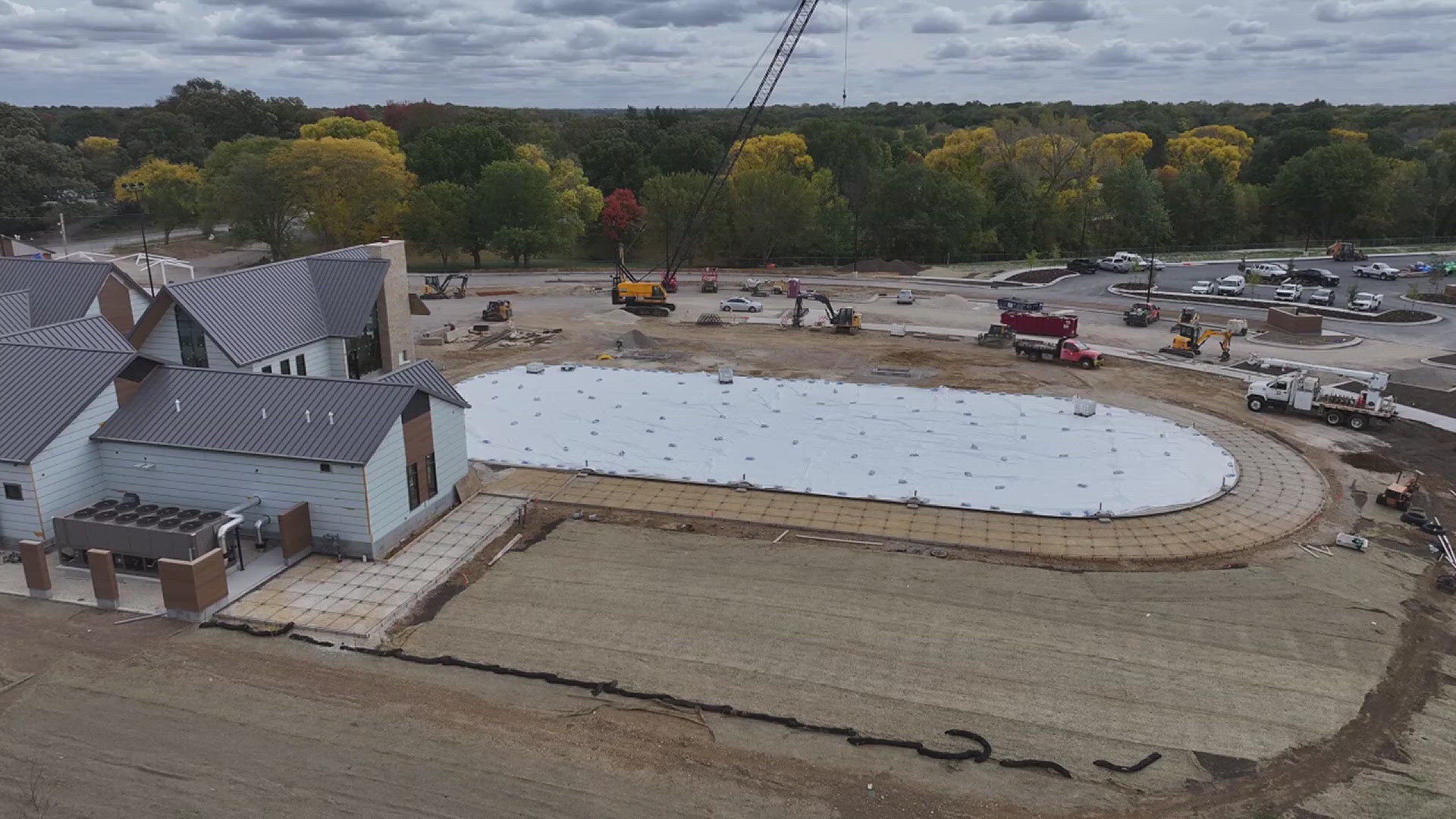 The Landing Ice Rink is one of several installations part of Bettendorf's $19.6 million reconstruction plan.