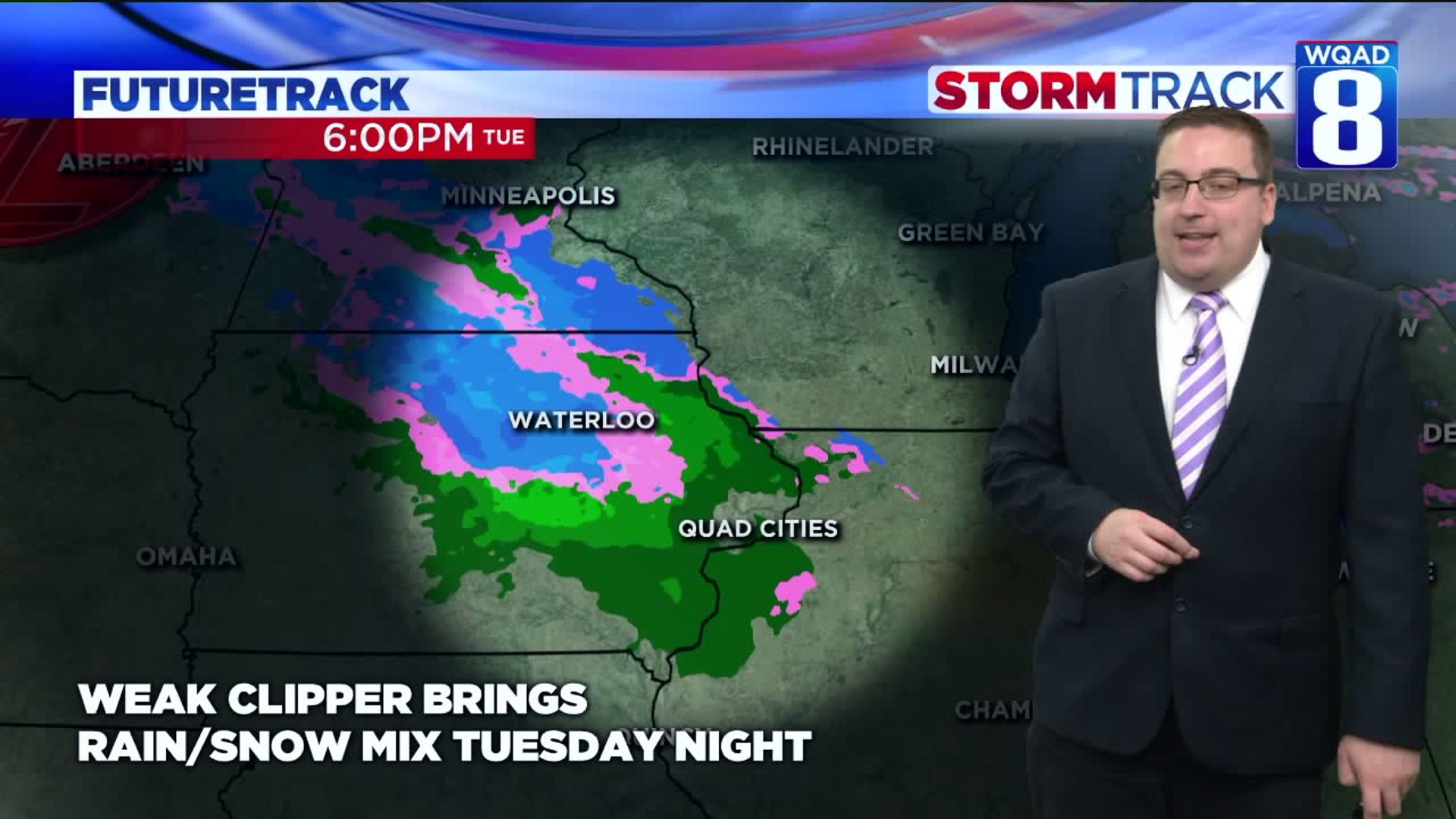 Tracking our next rain/snow mix for Tuesday