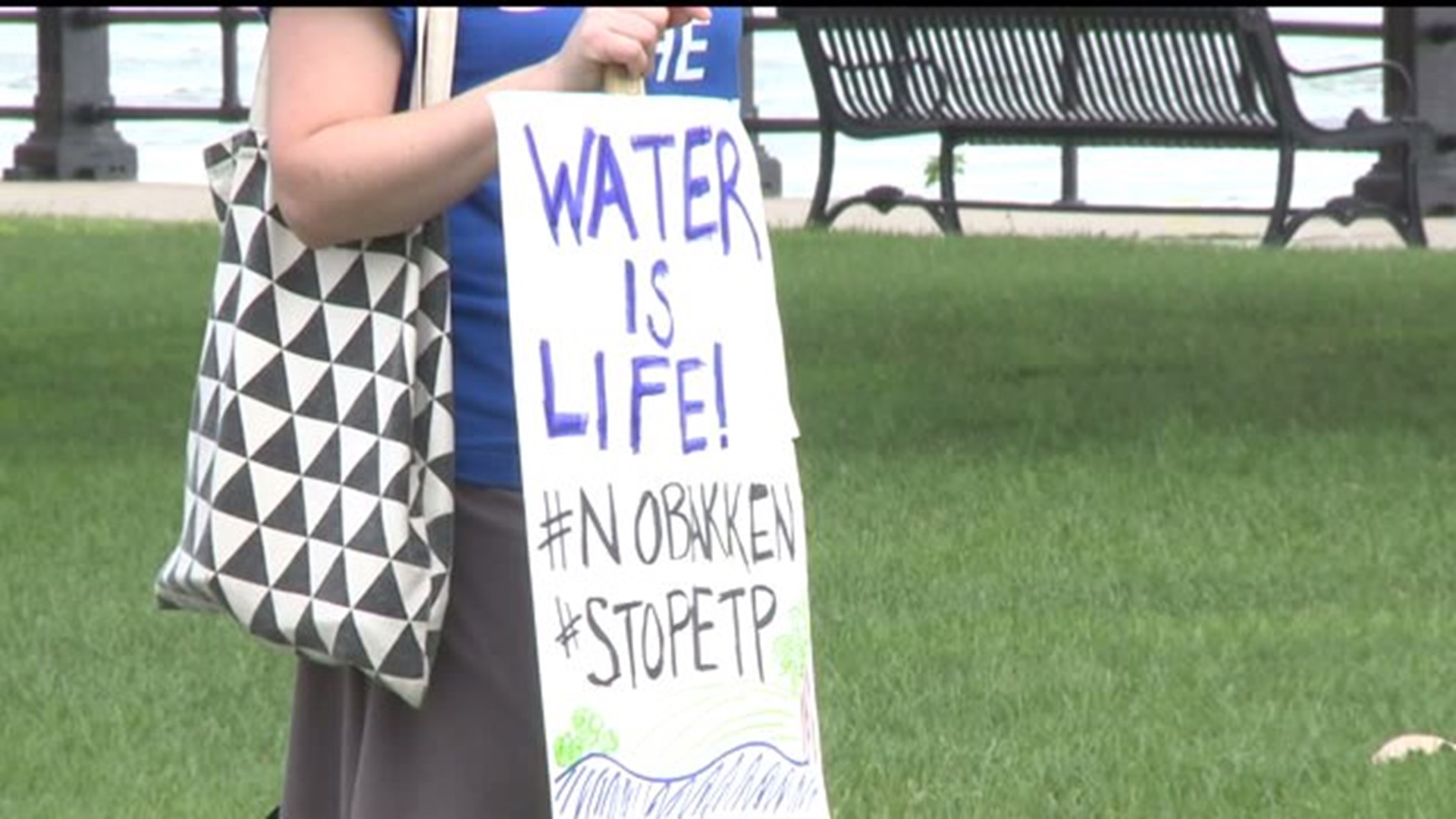 Water protectors gather to support North Dakota tribes