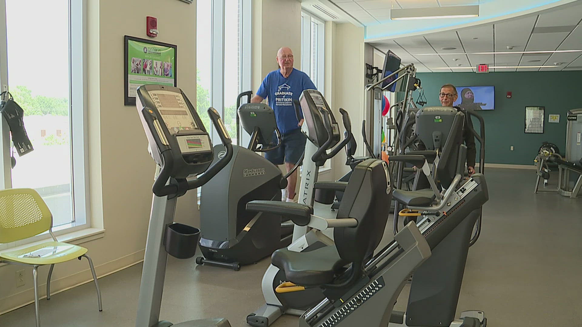 Bill Elder and Jerry Kristan have since graduated the cardiac rehab program but continue to workout together and share healthy recipes.