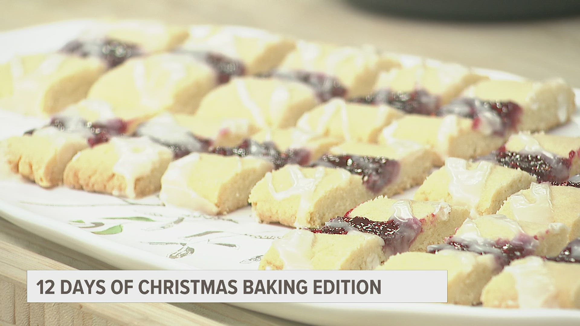 News 8's David Bohlman returns to the kitchen for another cookie recipe in our 12 Days of Christmas series. Take a look and try these Raspberry Ribbons at home.