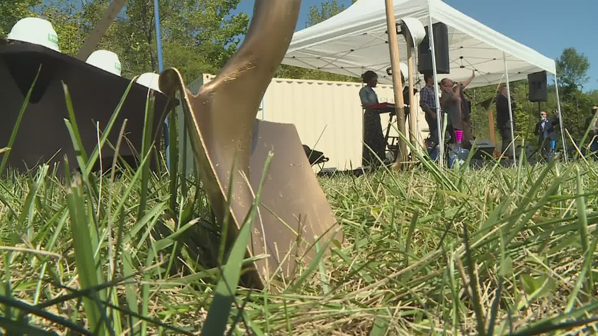 After 17 years in Rock Island, the church is finally building a permanent home. The members celebrated with a groundbreaking at the construction site.