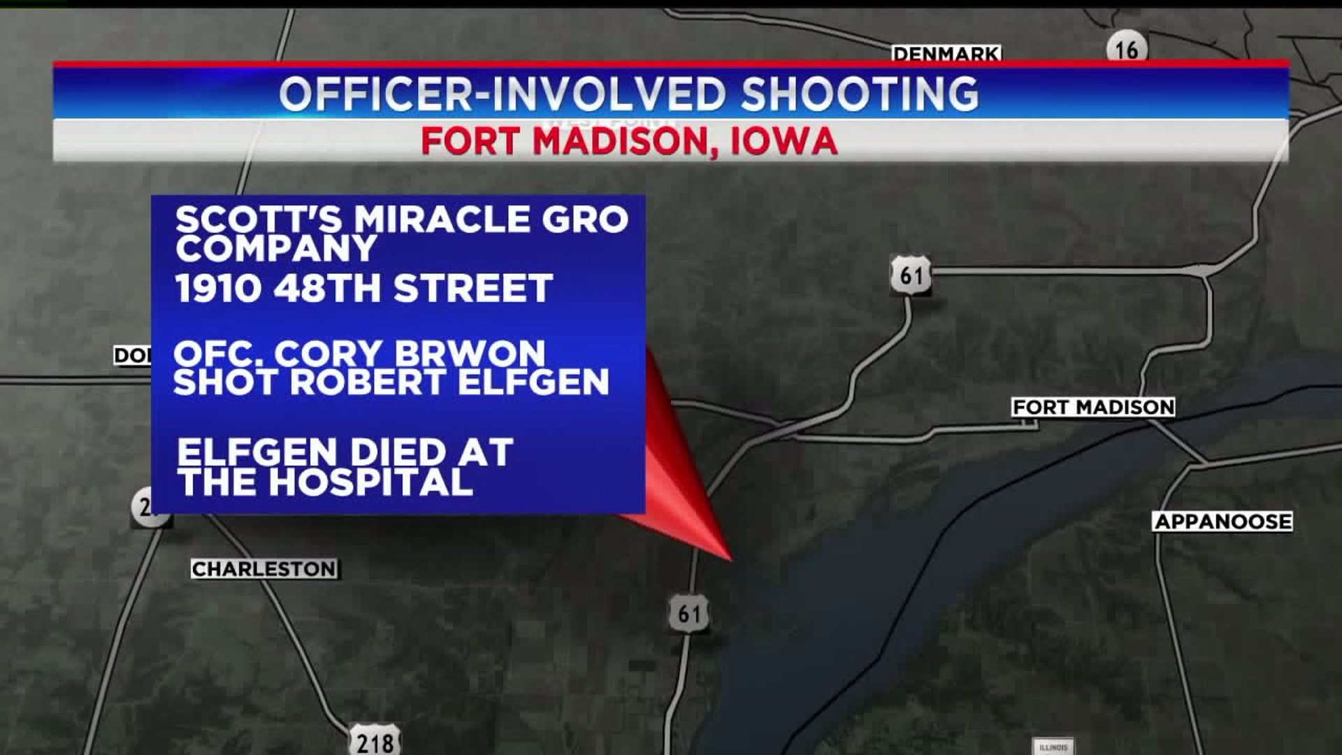 Fort Madison Officer Shooting Update