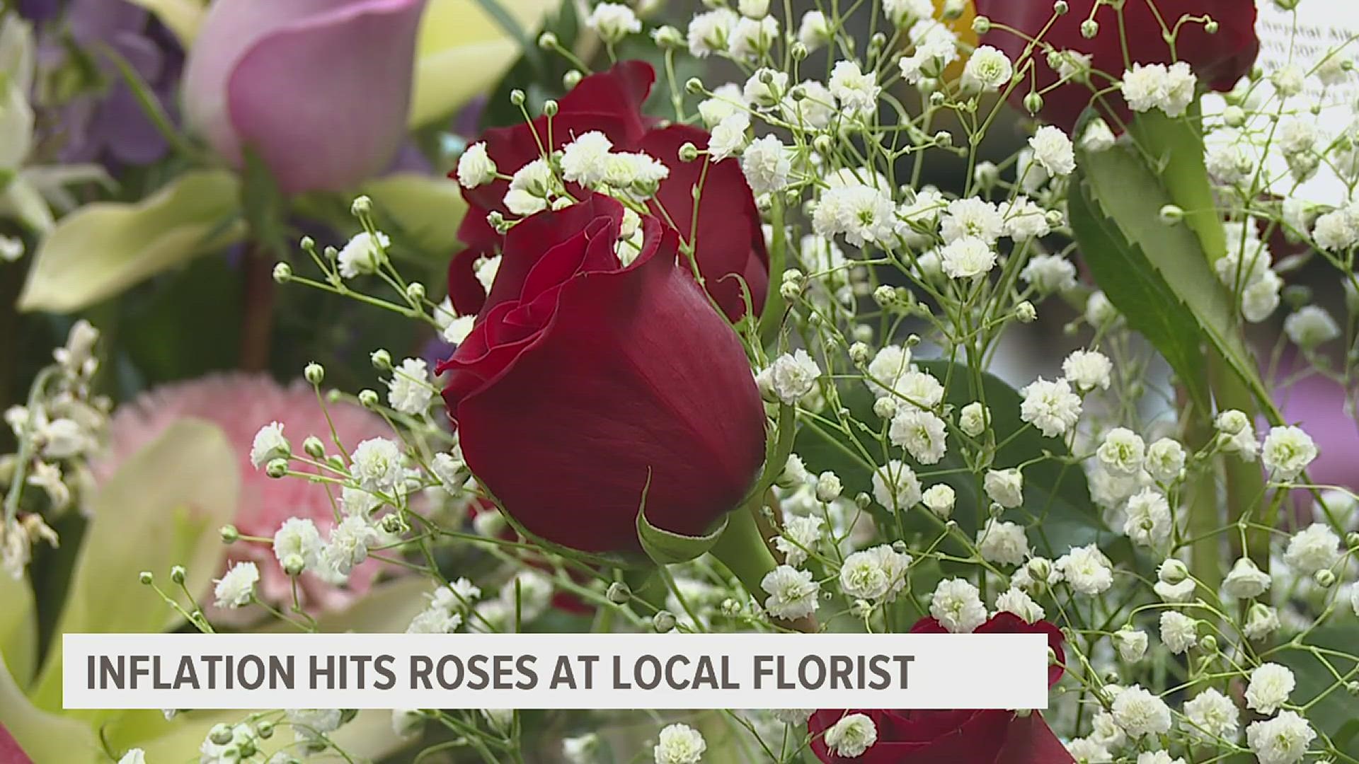 This Valentines season, love is in the air and the wallet, with inflation hitting wholesale roses. But Milan Flower Shop says it won't raise prices for customers.