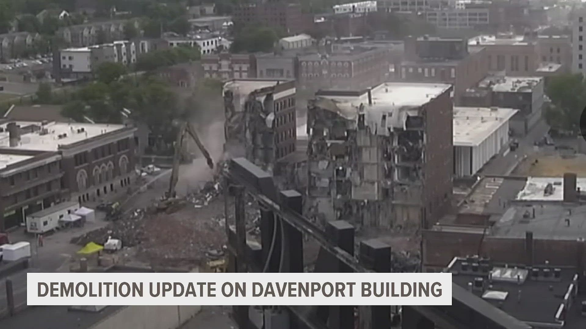 The six-floor apartment building caved in late May, killing three people.