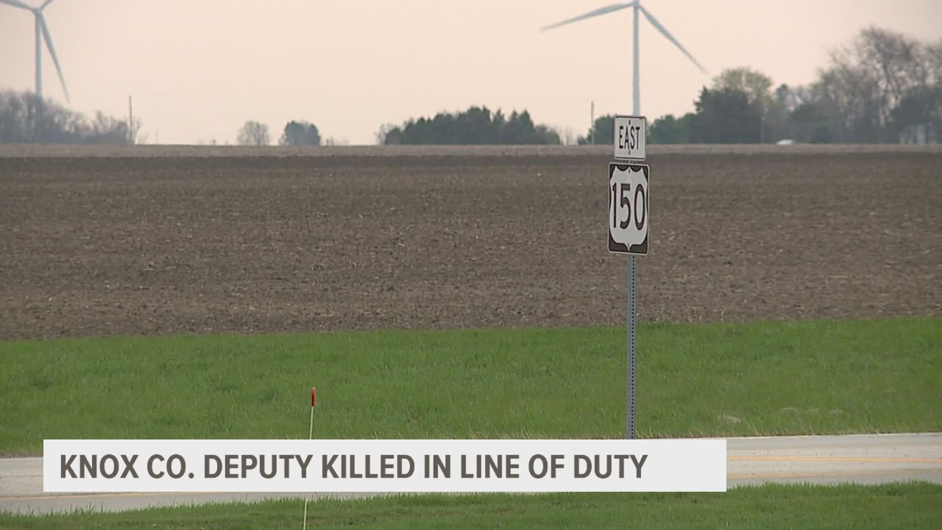 A Knox County deputy was struck and killed Friday morning after attempting to use spikes to stop a fleeing driver during a chase.