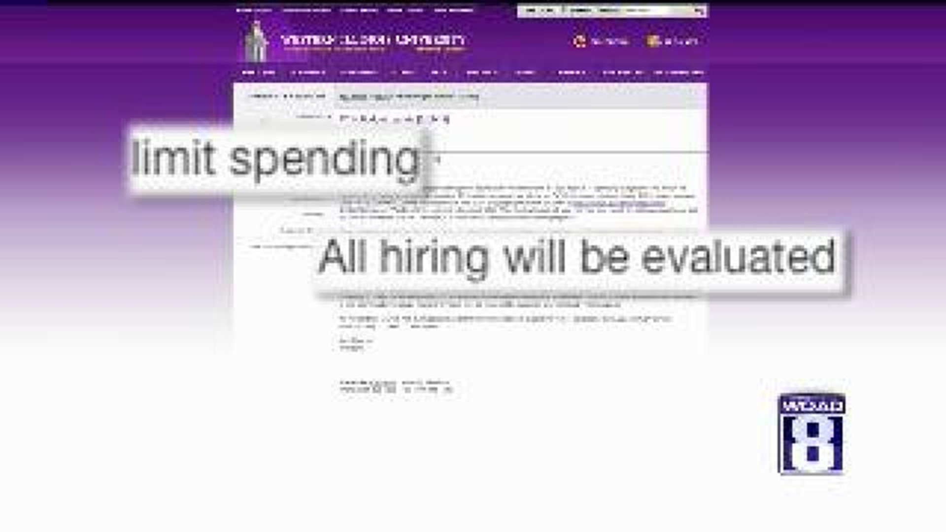WIU To Limit Spending, Review Hiring Process
