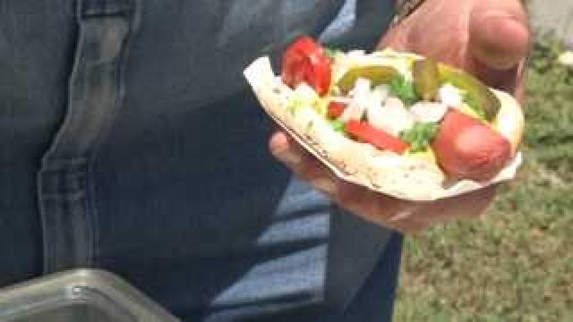 Davenport\'s hot dog man serves up Chicago style dogs on National Hot Dog Day