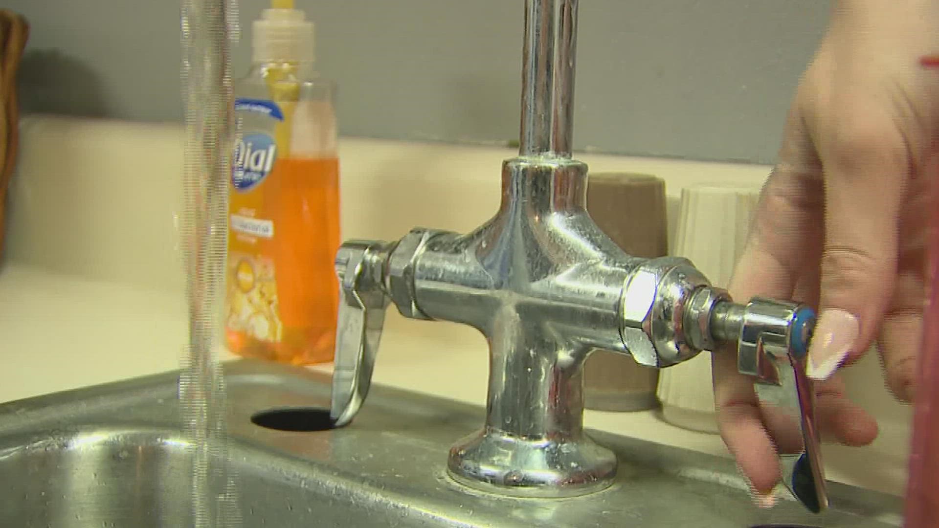 The order was issued after residents reported a pink tint from tap water.