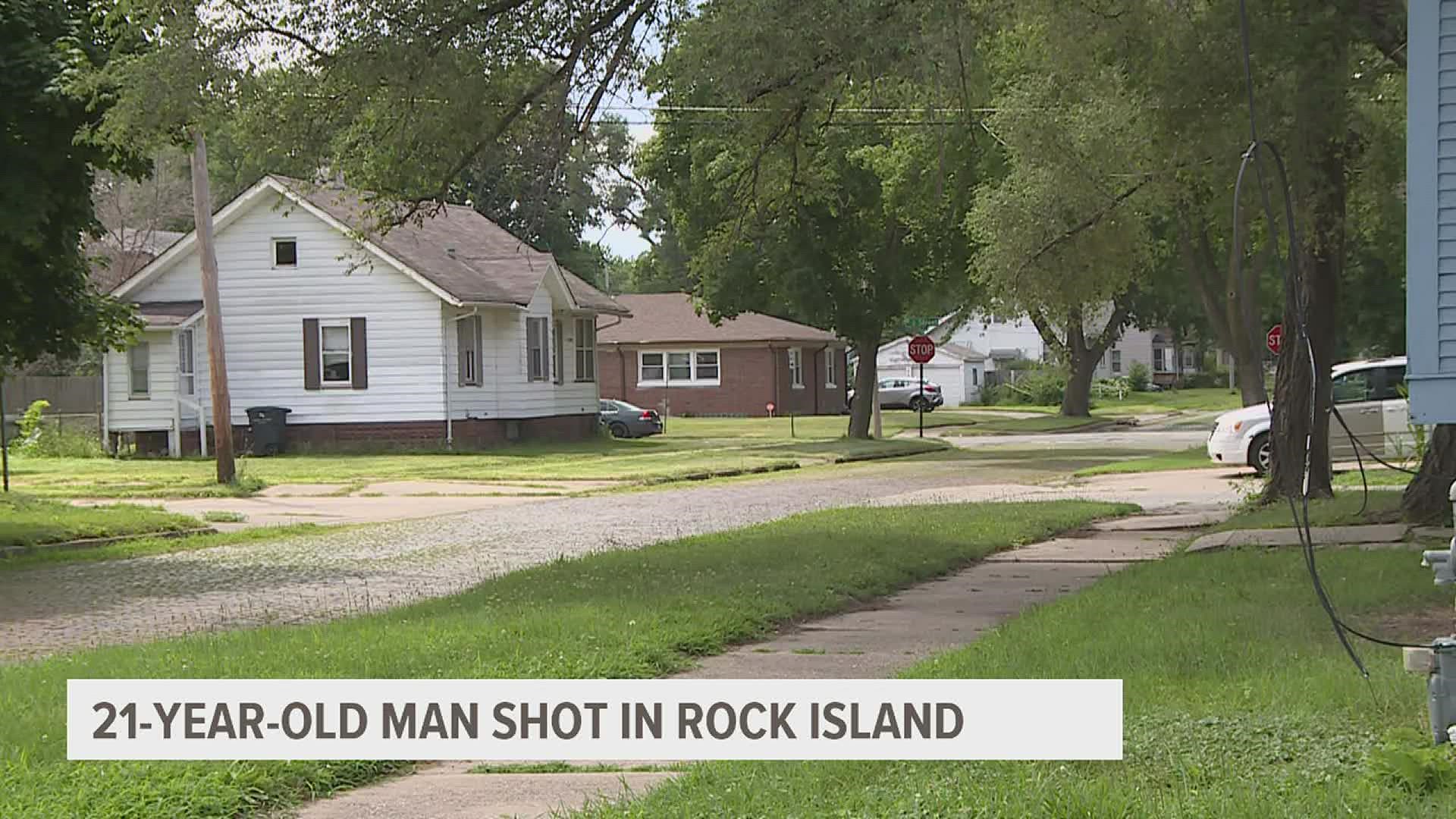 Police said they responded to the 1400 block of 8th Street in the Douglas Park neighborhood for the man injured.