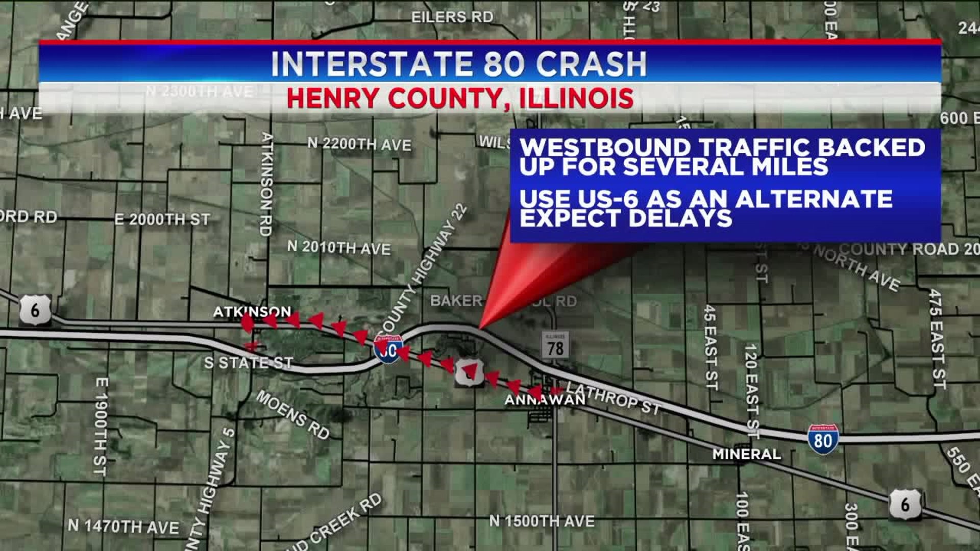 Interstate 80 Crash Near Annawan, Illinois