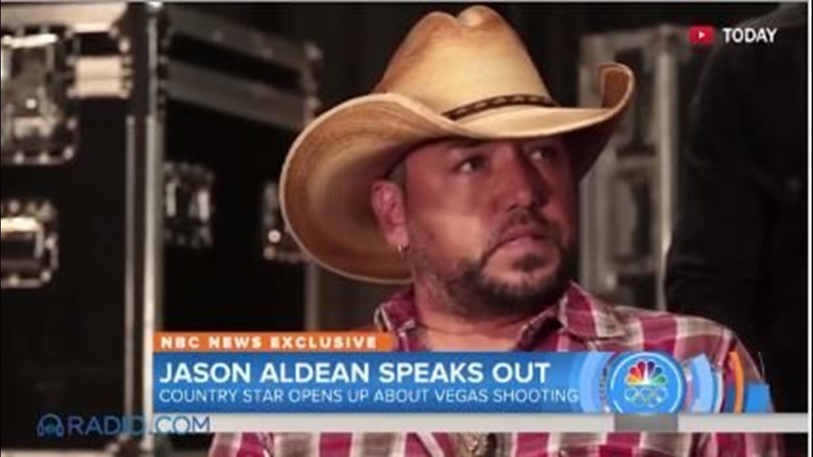 Watch Jason Aldean talks about his experience during the shooting in