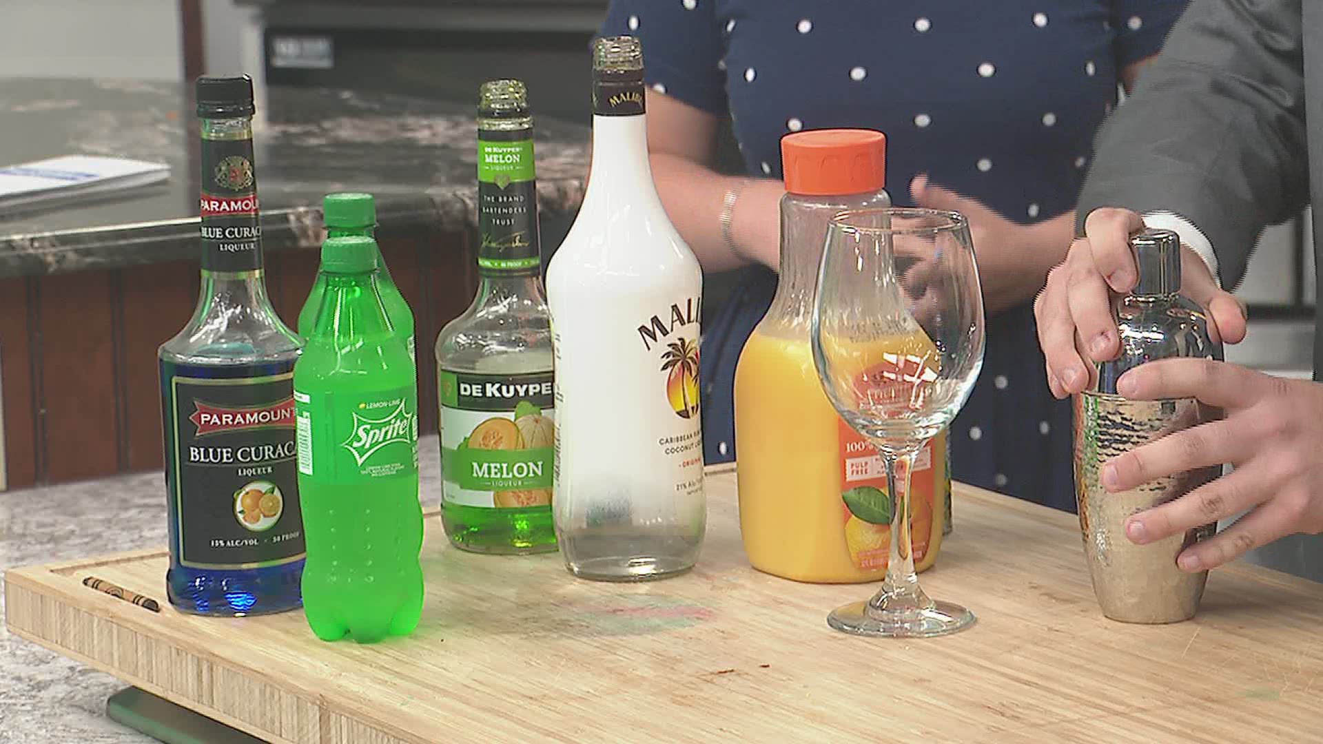 Josh makes his first cocktail of the week on GMQC at 11.