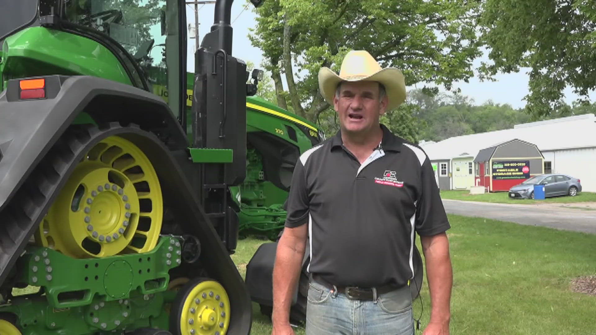 Johnson County Farmer Steve Swenka says there's been a dramatic downturn in commodity prices, keeping farmers from being able to purchase new equipment.