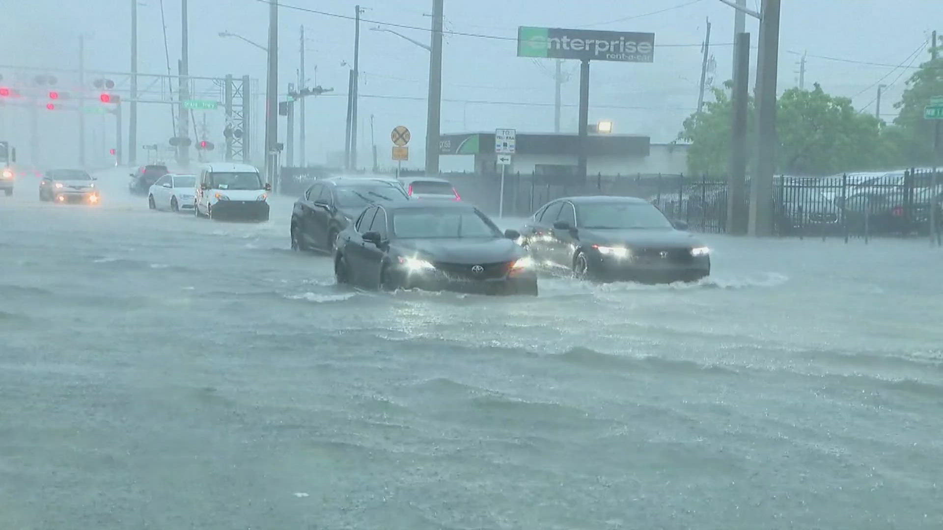 Flood waters can contain hazards like human or animal waste, household chemicals and wild animals.