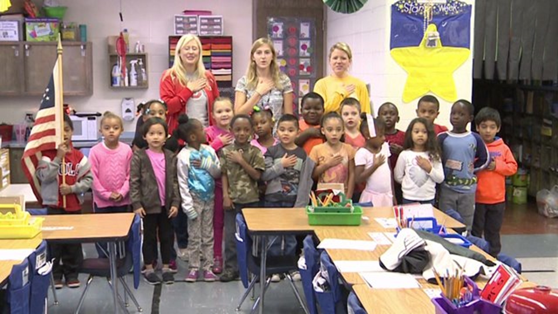The Pledge from Mrs. Reeves` class