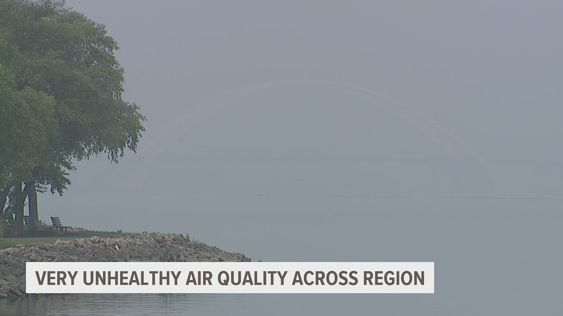 The air quality is "very unhealthy" in the Quad Cities and outdoor activities should be limited.