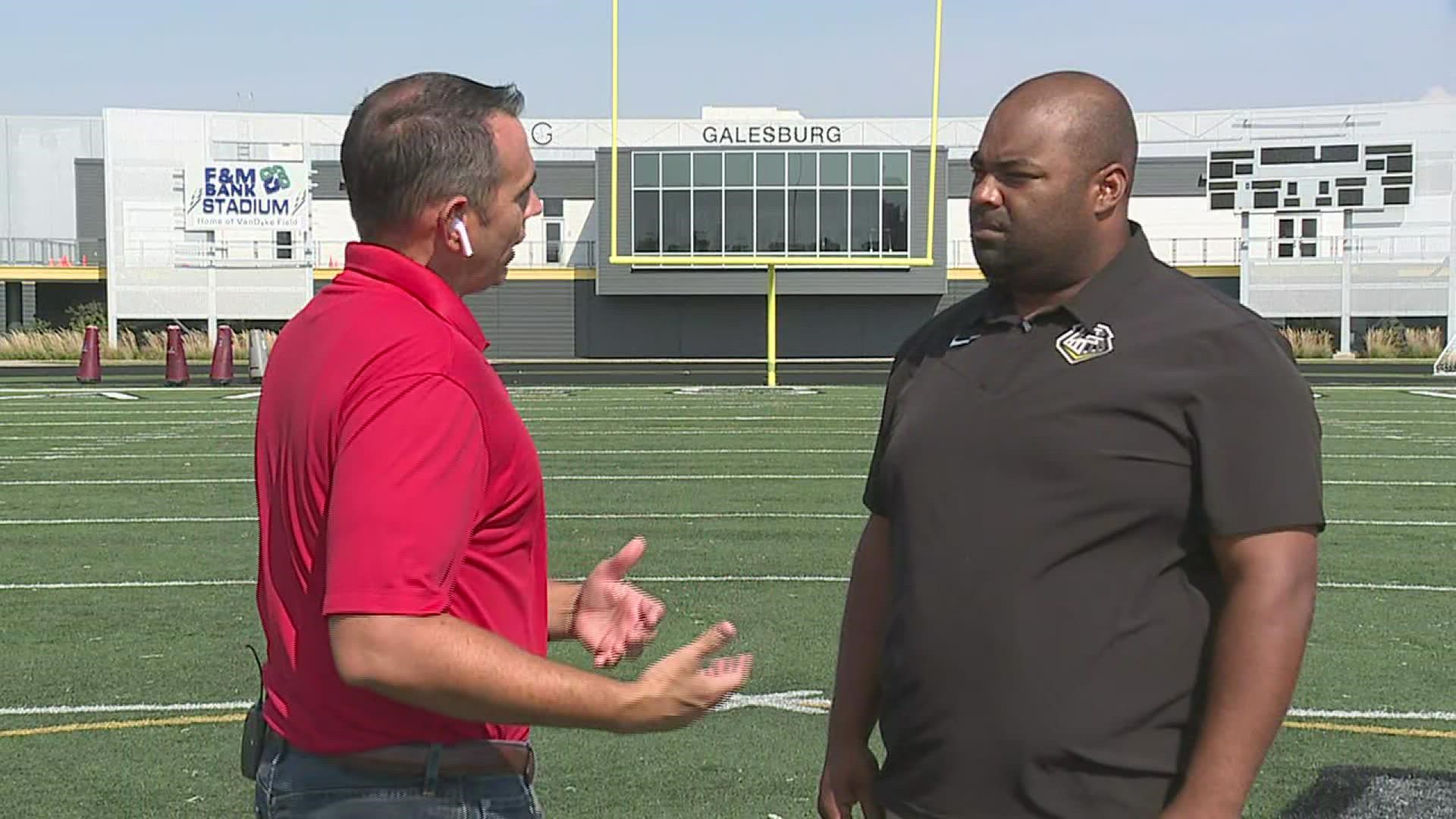 News 8's Matt Randazzo is joined by Galesburg football head coach Derek Blackwell ahead of the Silver Streak's Week 6 homecoming game.