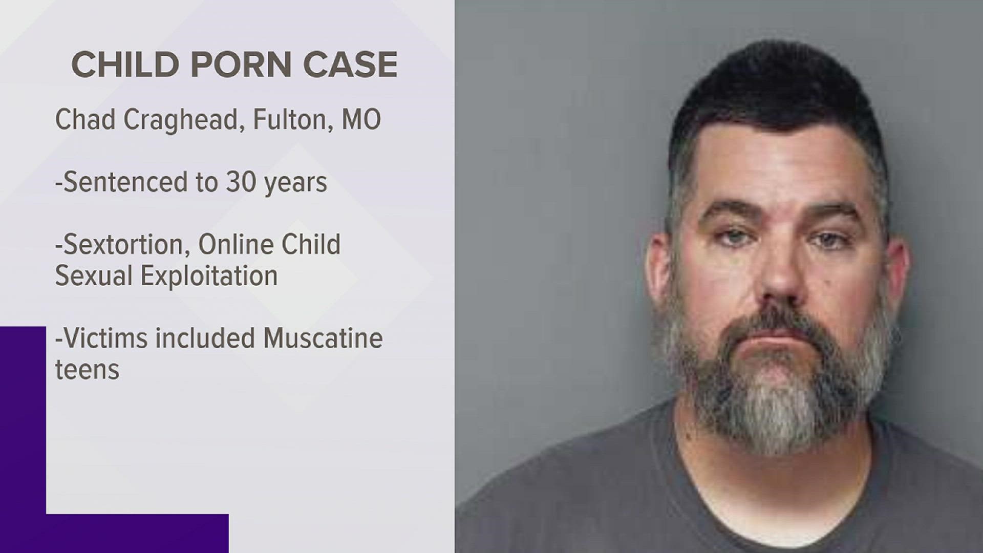 Chad Craghead, a Missouri teacher and coach, was arrested in June 2021 for the sextortion and cyberstalking of two Muscatine high schoolers.