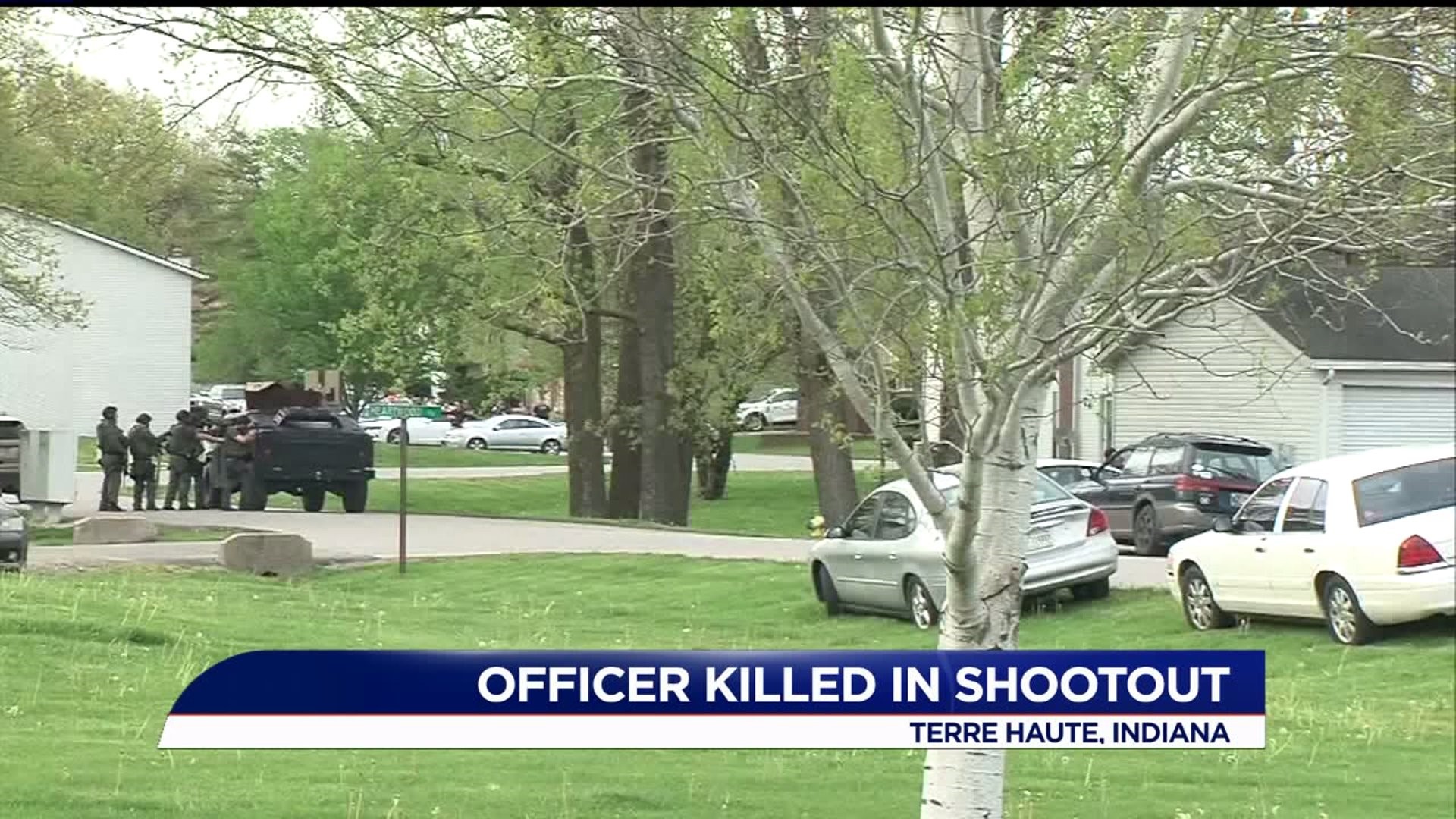 Officer killed in shootout