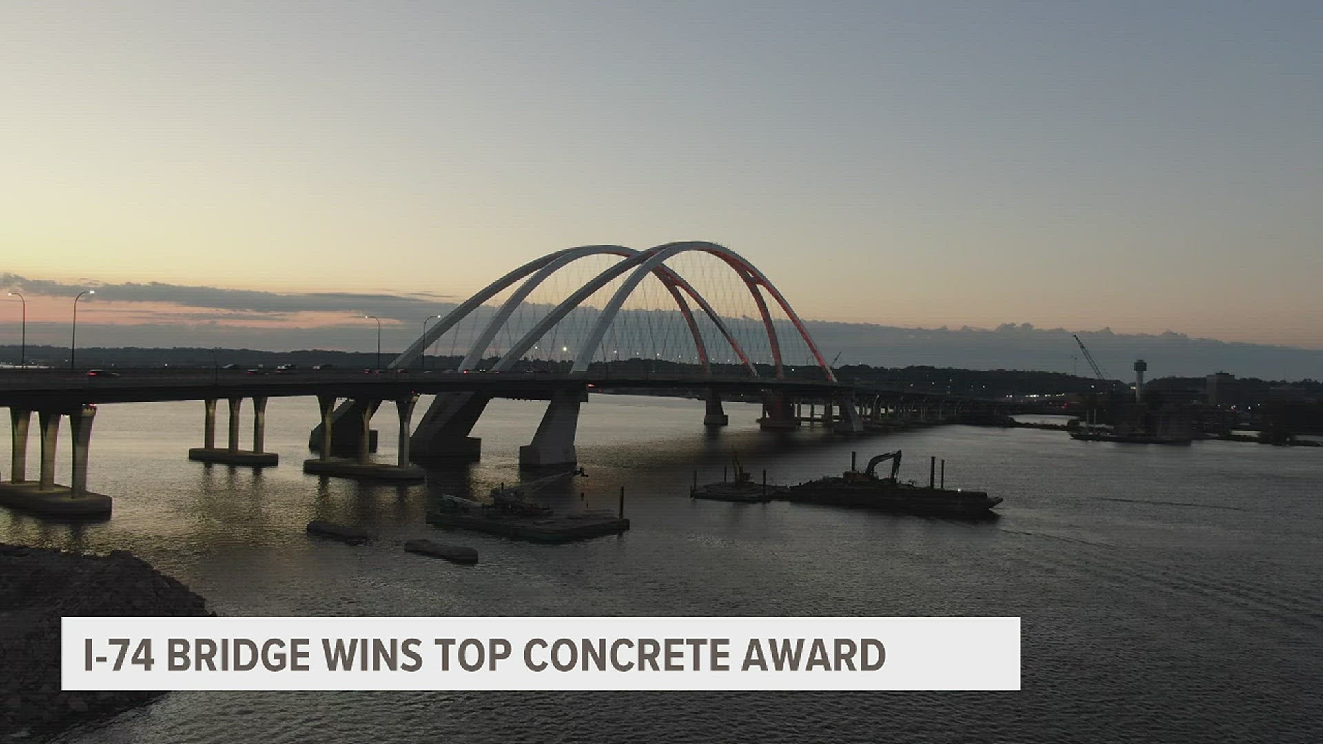 The I-74 Bridge took home Top Concrete Infrastructure Project in the World at the American Concrete Institute's International Convention.