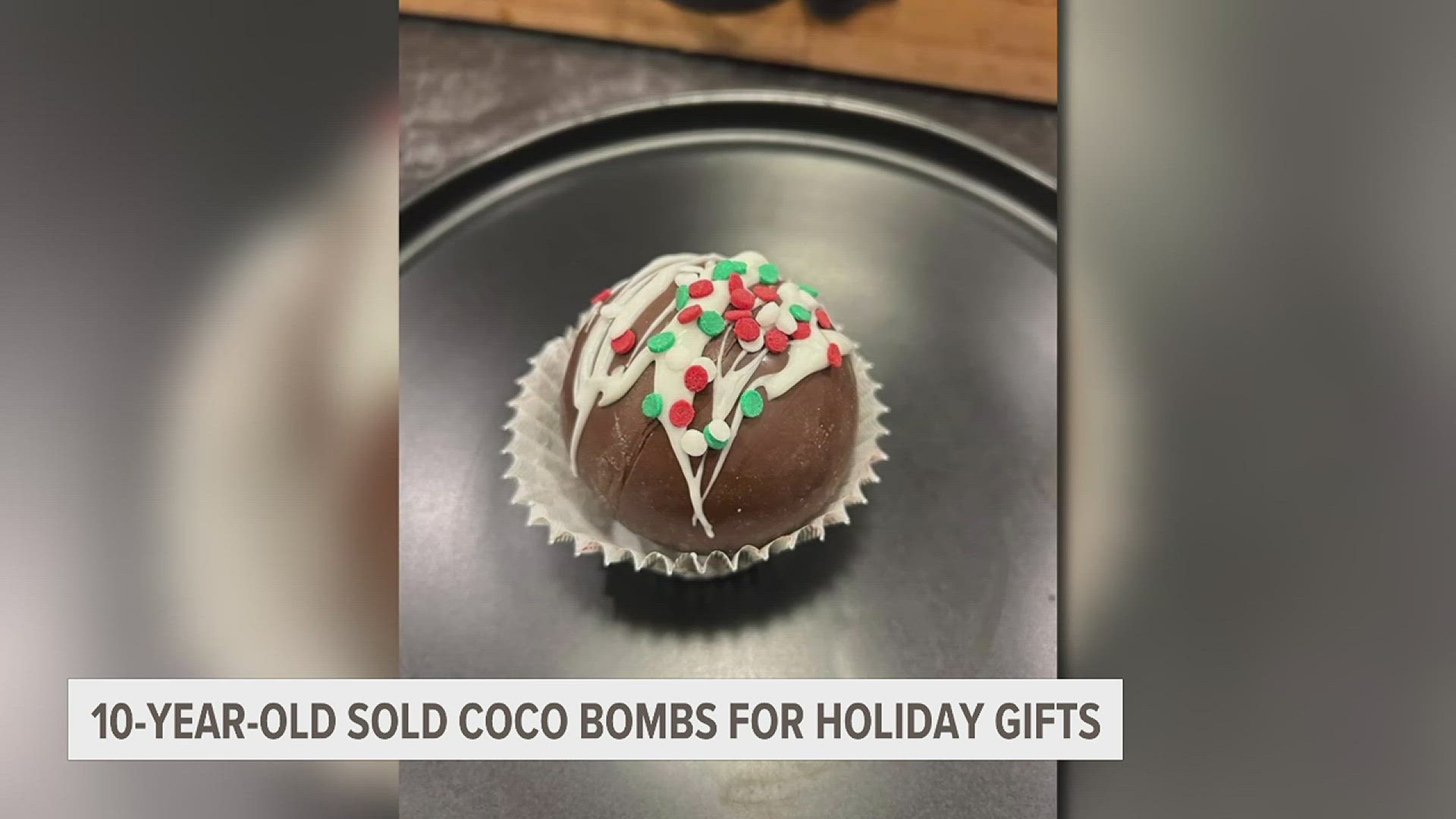 Cali Pistole and her family made 300 coco bombs this Christmas and sold them for $5 each. Then she used all of the money to buy gifts for those in need.