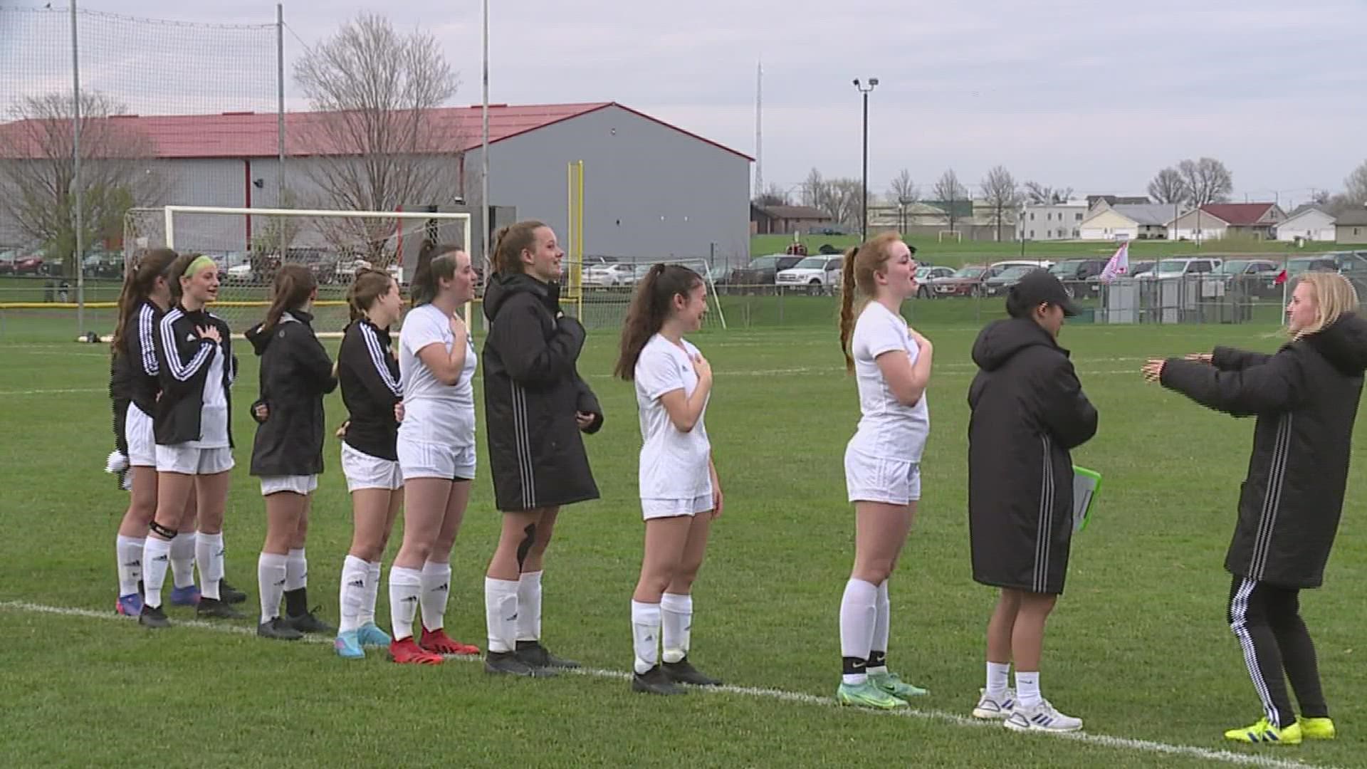 The low-scoring affair between North Scott and Geneseo ended in a 1-1 tie on Friday.