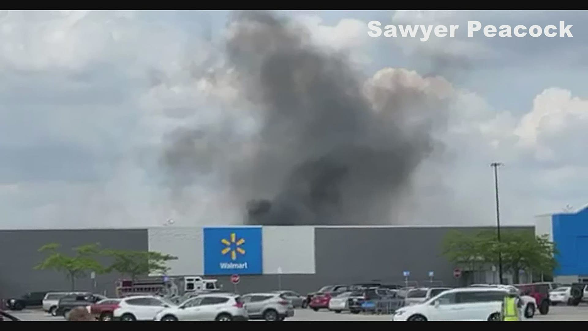 A structure fire broke out in the Macomb Walmart location resulting in customers and workers being evacuated from the building.