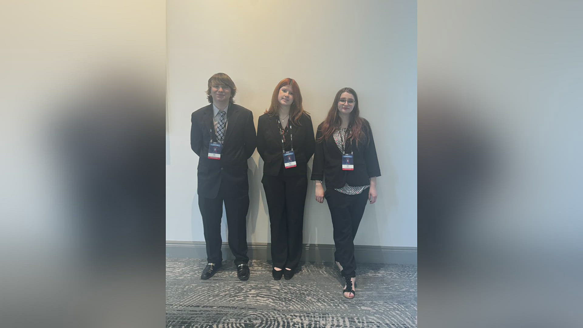 The students' project focused on reducing overdose deaths in their community. It placed third at the National Career Development Conference.