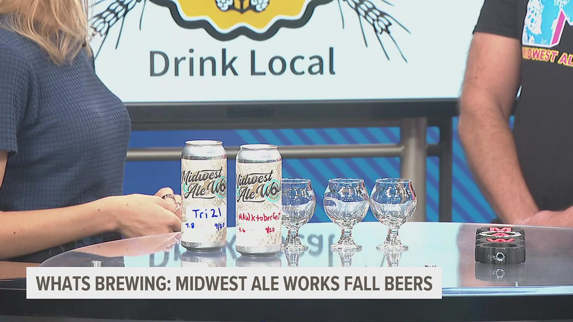News 8's Shelby Kluver met with Midwest Ale Works co-owners Steve Sears & Clark Miljush to highlight the seasonal beers on tap.