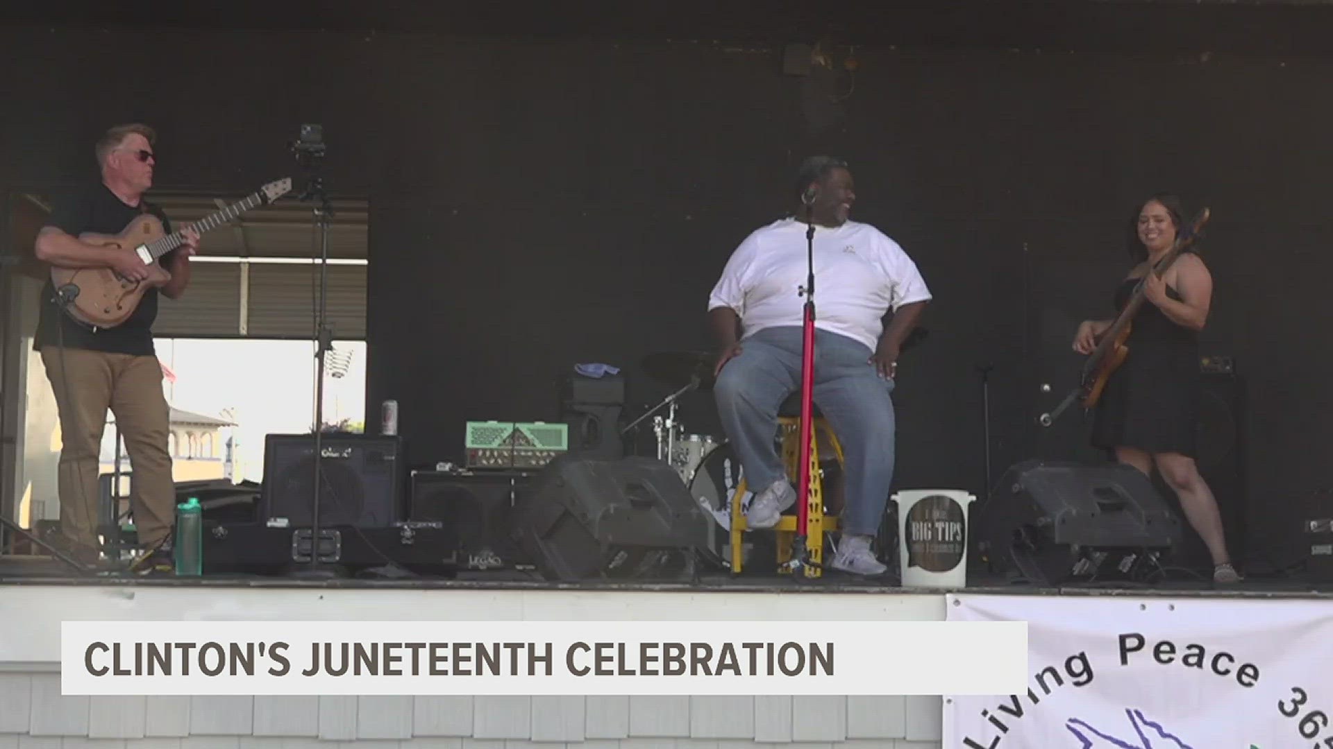 It was a fun-filled Juneteenth day of music, food and games in Clinton. Just down the street from the celebration, a new mural recognizes the city's diversity.