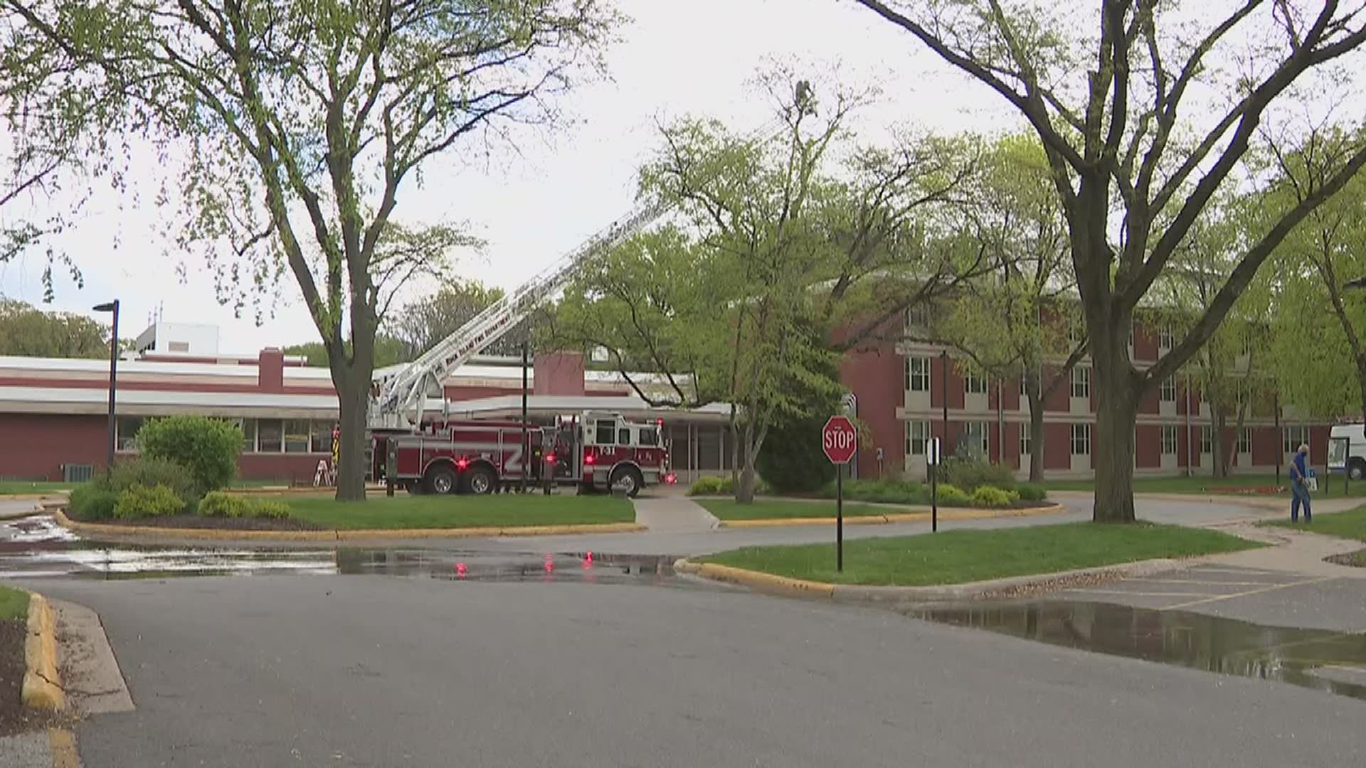 Students were evacuated after a fire broke out at a residence hall, but luckily, it was controlled quickly and didn't cause serious structural damage.