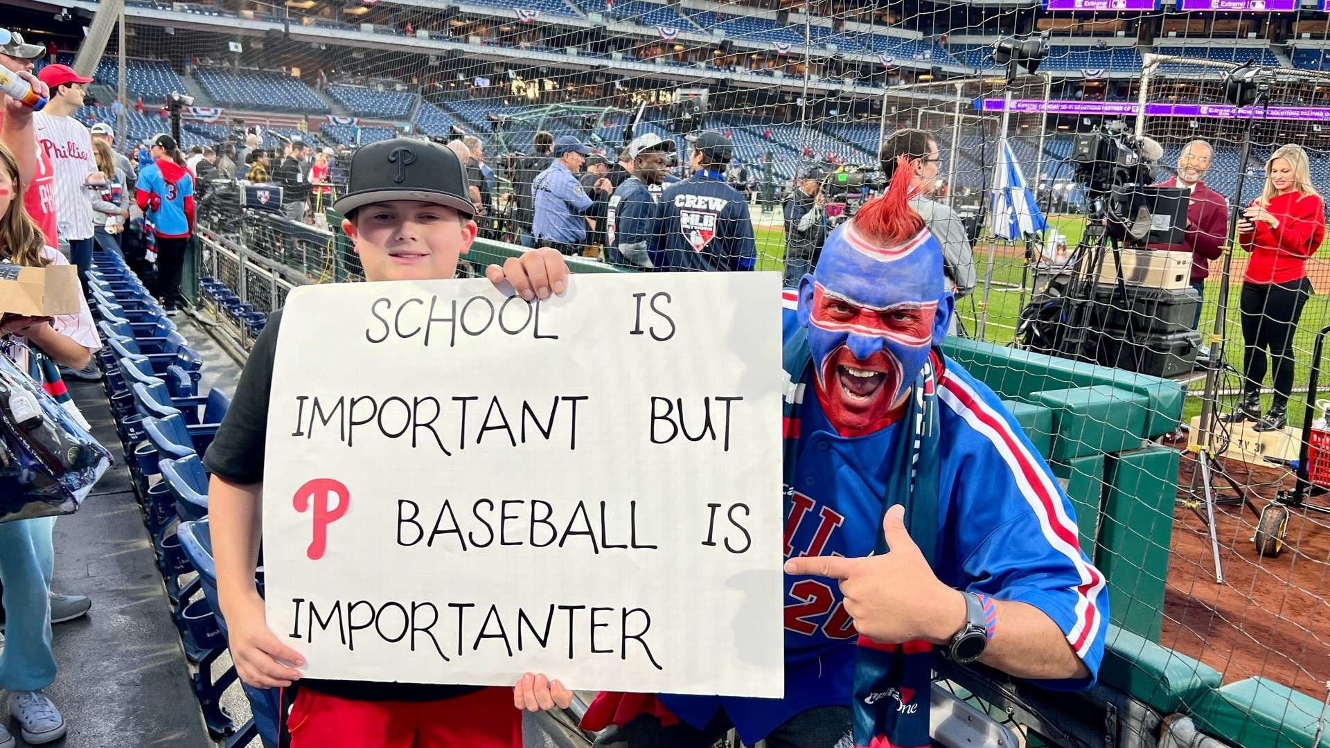 Moline boy goes viral at MLB World Series Games Four and Five between