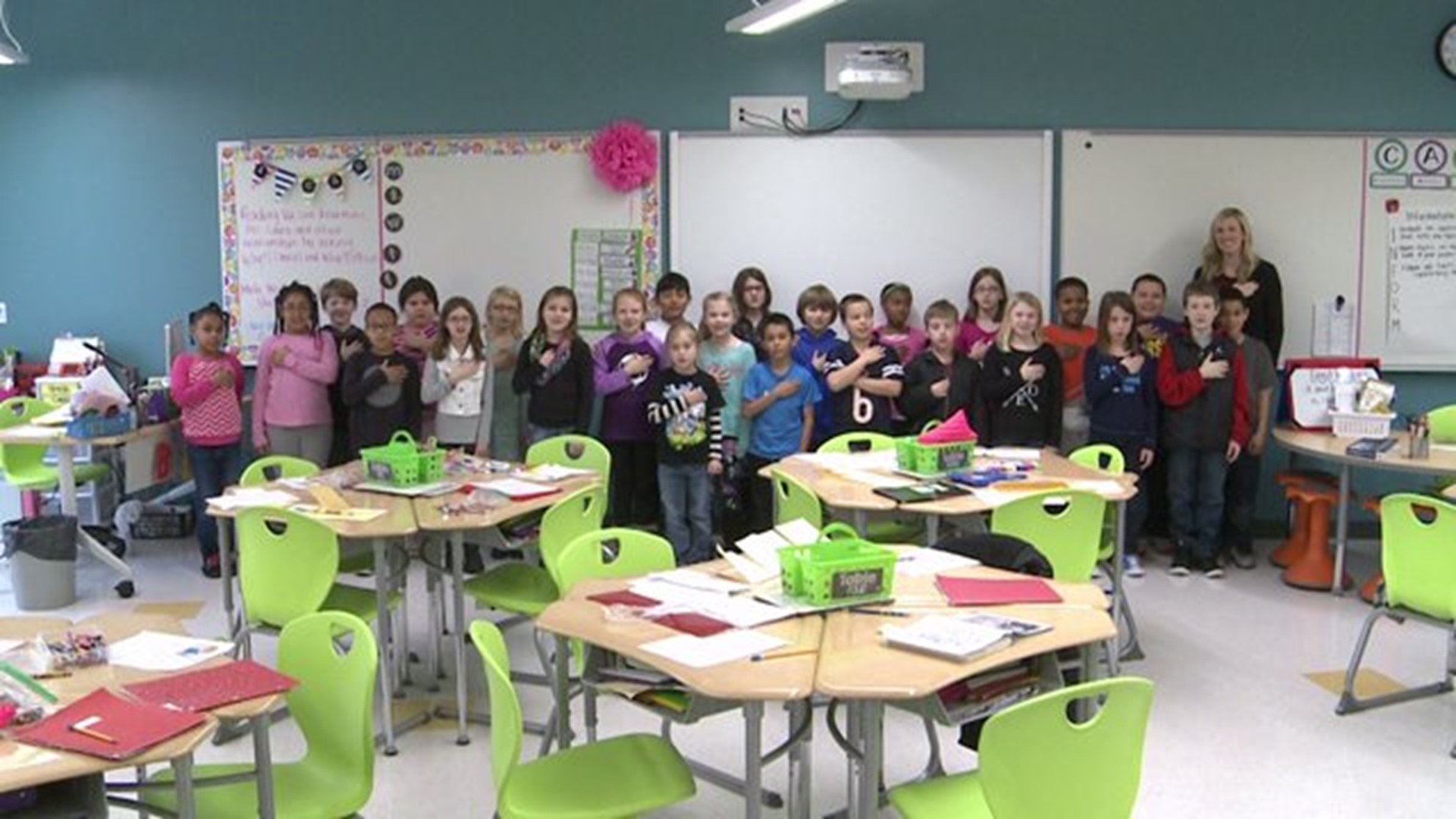 The Pledge from Mrs. Cullison`s class at Hamilton Elementary
