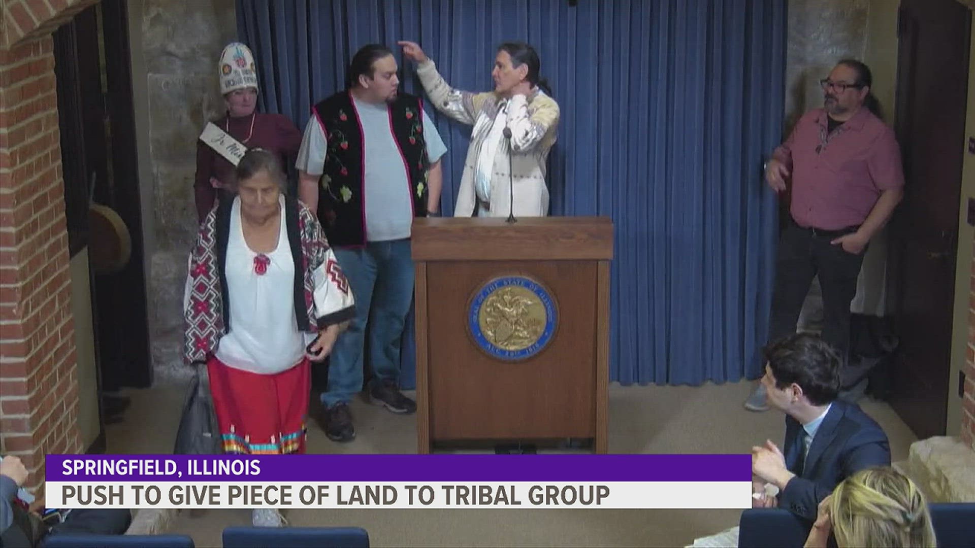 Lawmakers and representatives of the Prairie Band Potawatomi Nation spoke in Springfield today, advocating for the passage of House Bill 4718.