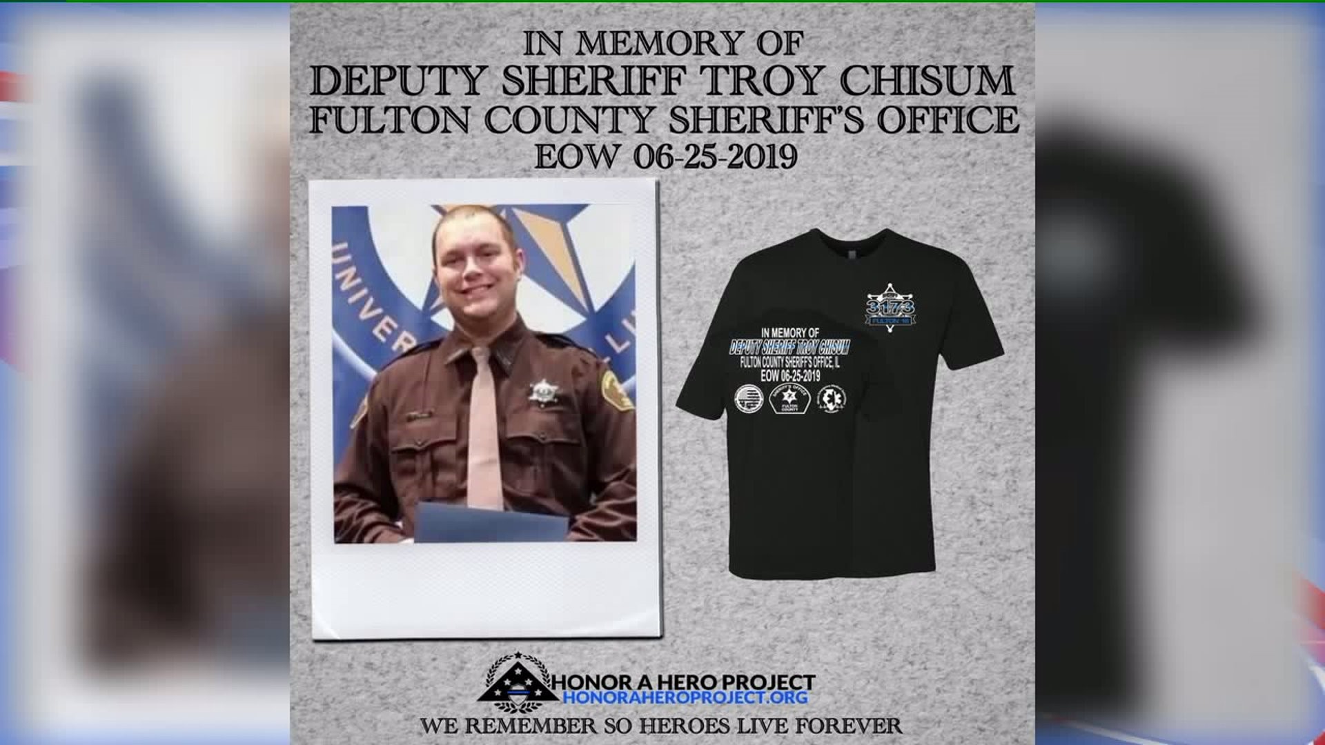Troy Chisum funeral and t-shirt sales
