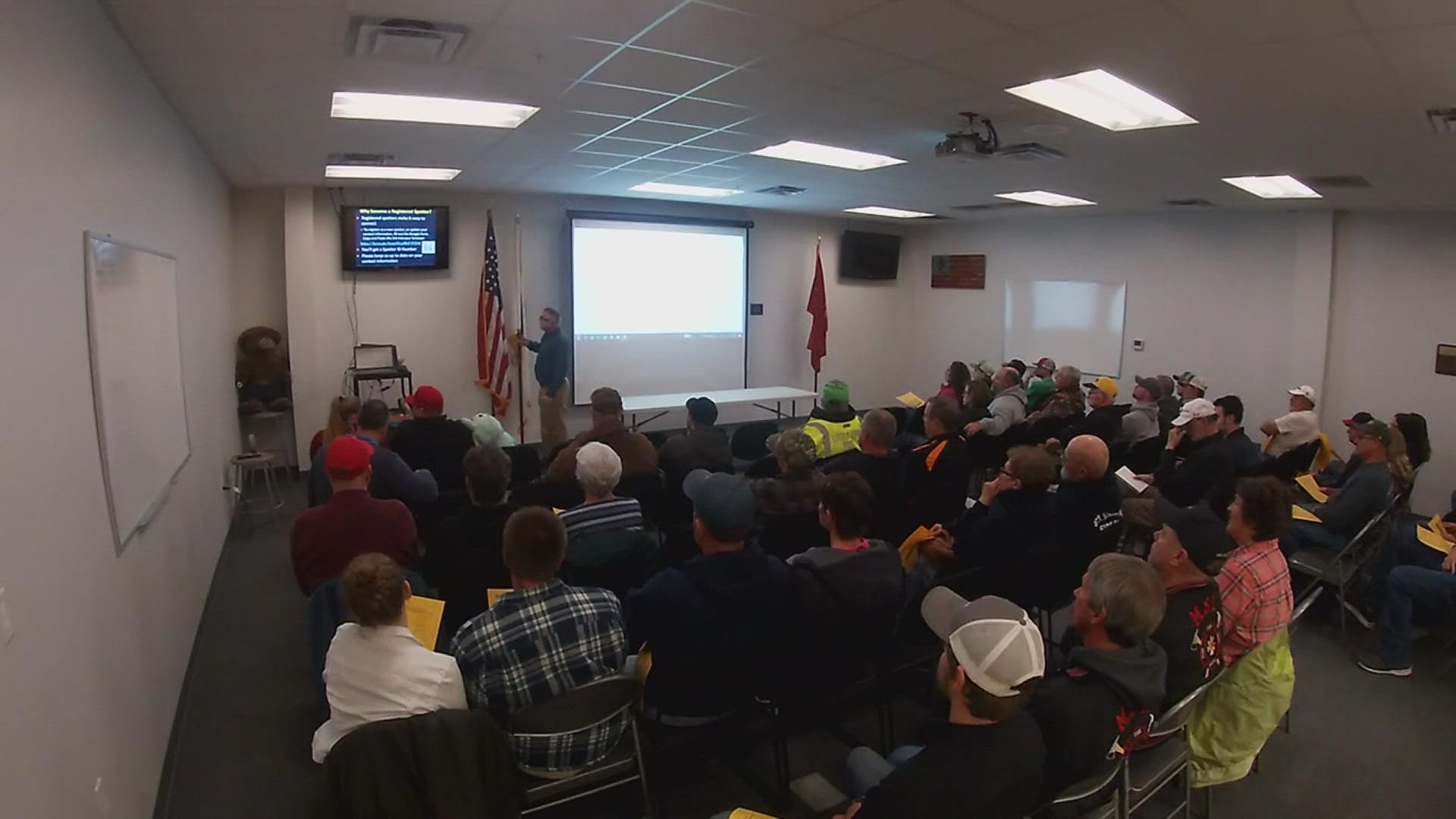 The National Weather Service trains spotters to be able to report real-time condition updates during severe weather.