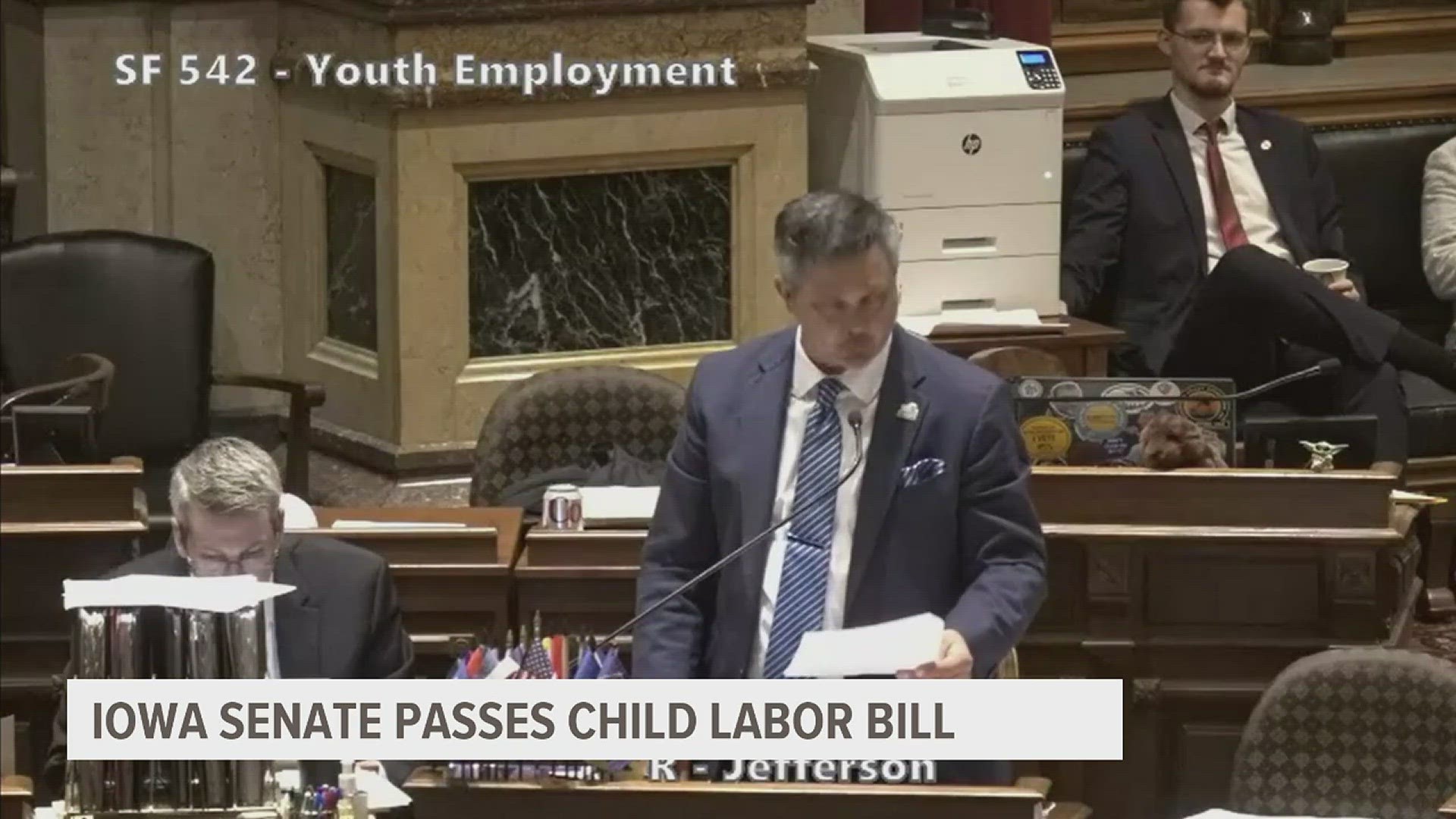 Senator Adrian Dickey says the bill aims to loosen current child labor laws