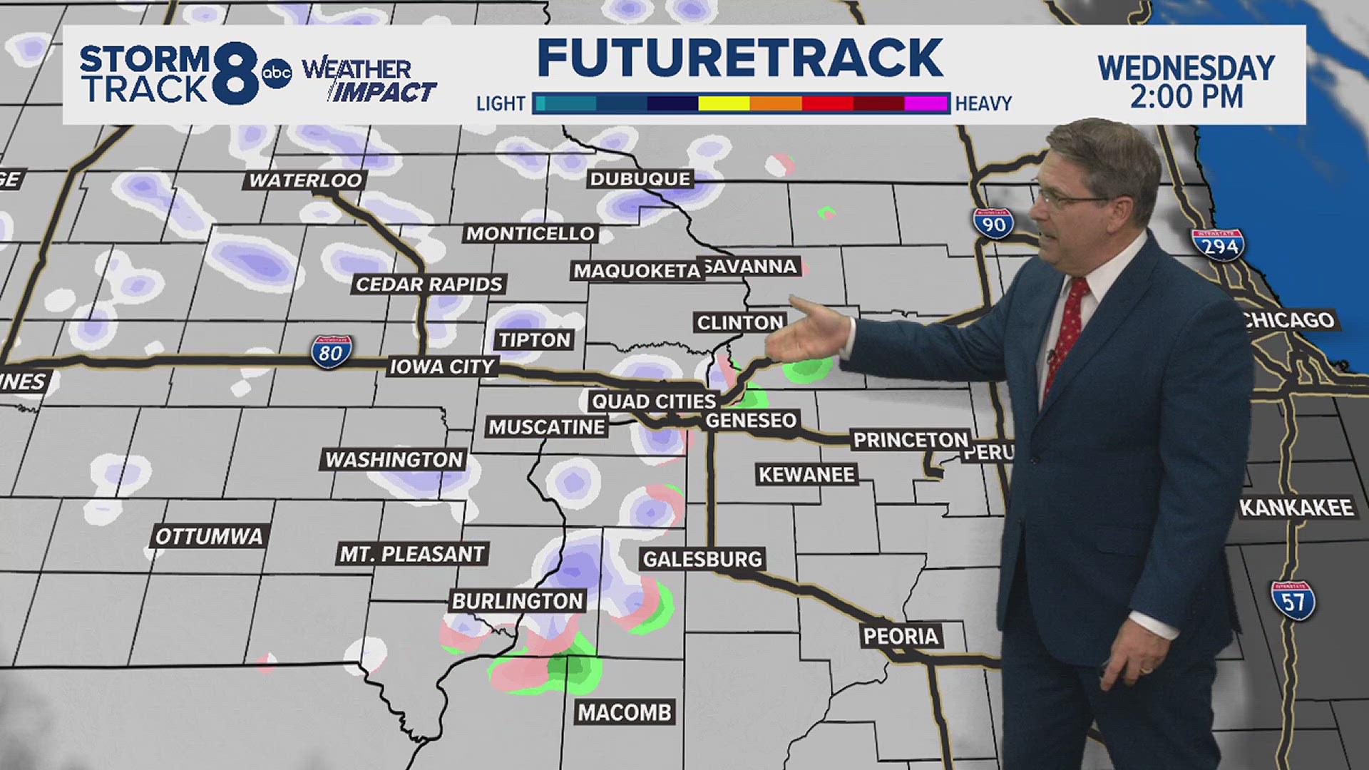 Chilly winds and scattered snow showers developing later in the day