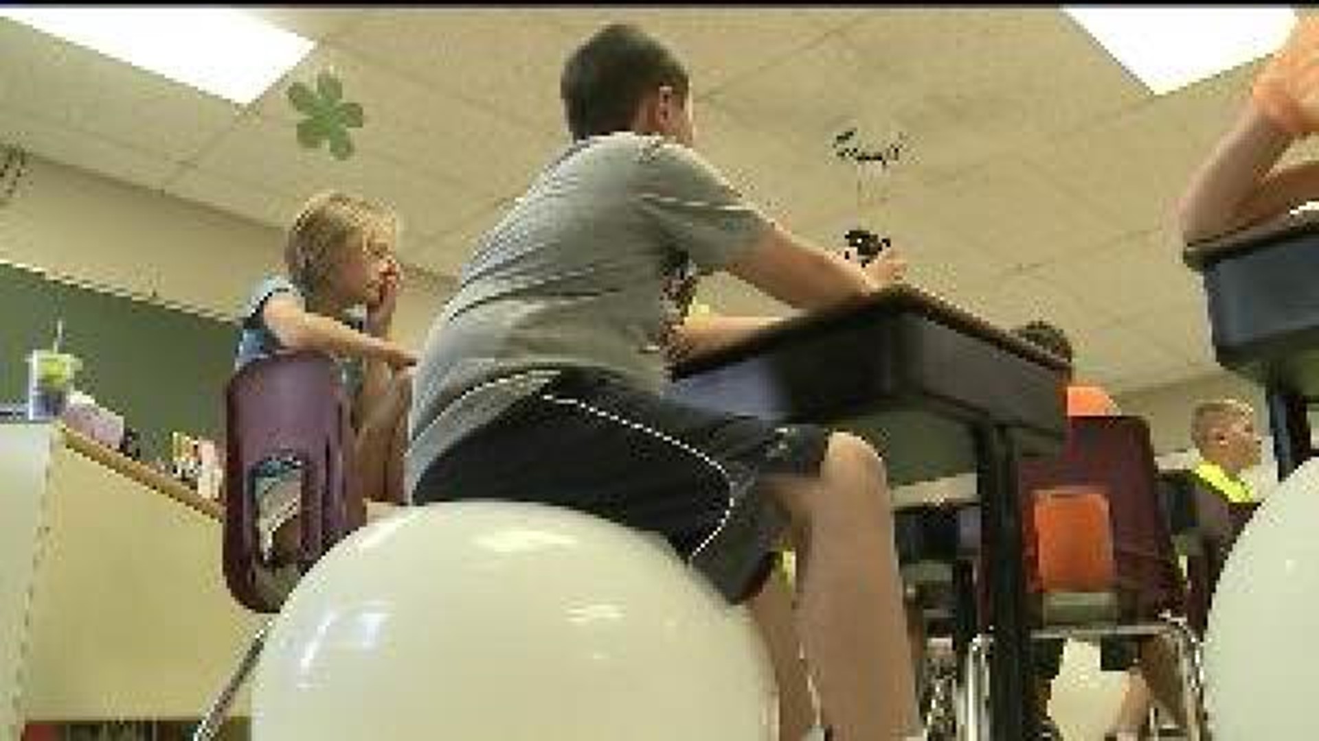 Andalusia classroom seats replaced with exercise balls