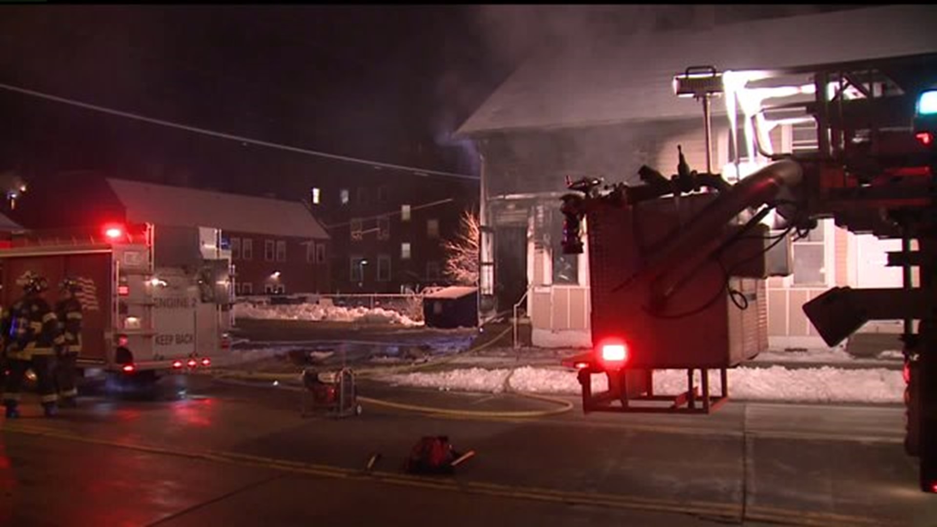 Two displaced after Davenport fire