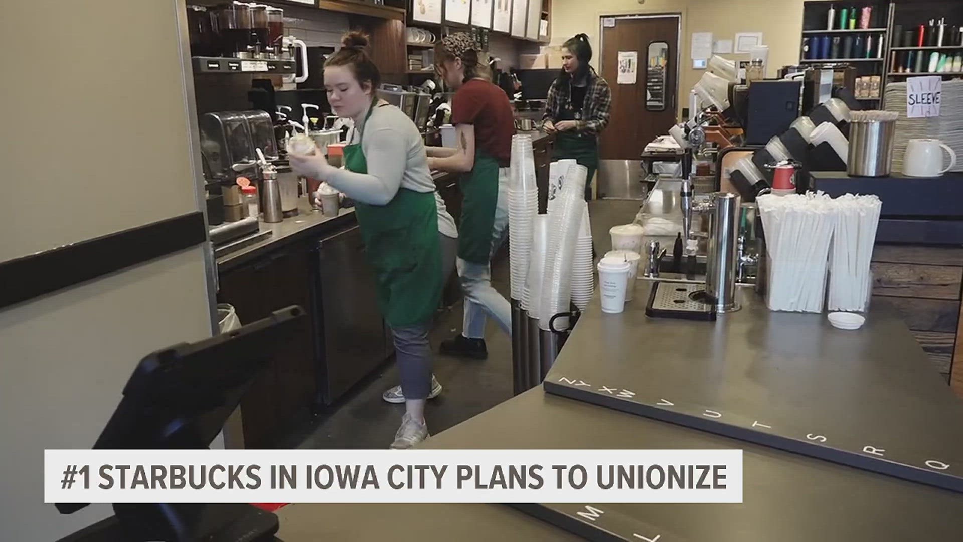 Iowa City Starbucks workers are trying to unionize. A law signed by Gov. Kim Reynolds will give more resources to rural hospitals.